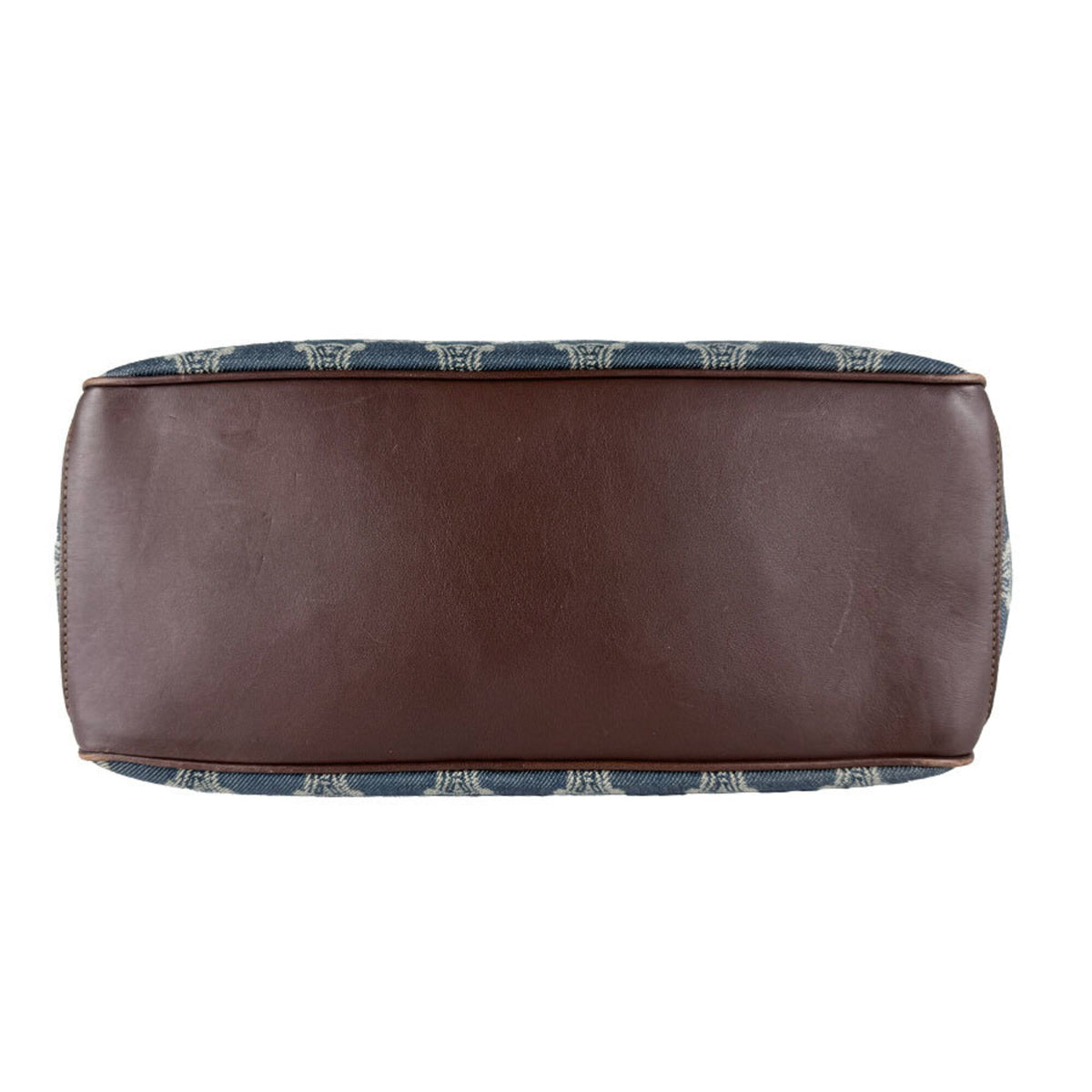 Celine Blue Brown Denim Leather Handbag (Pre-Owned)