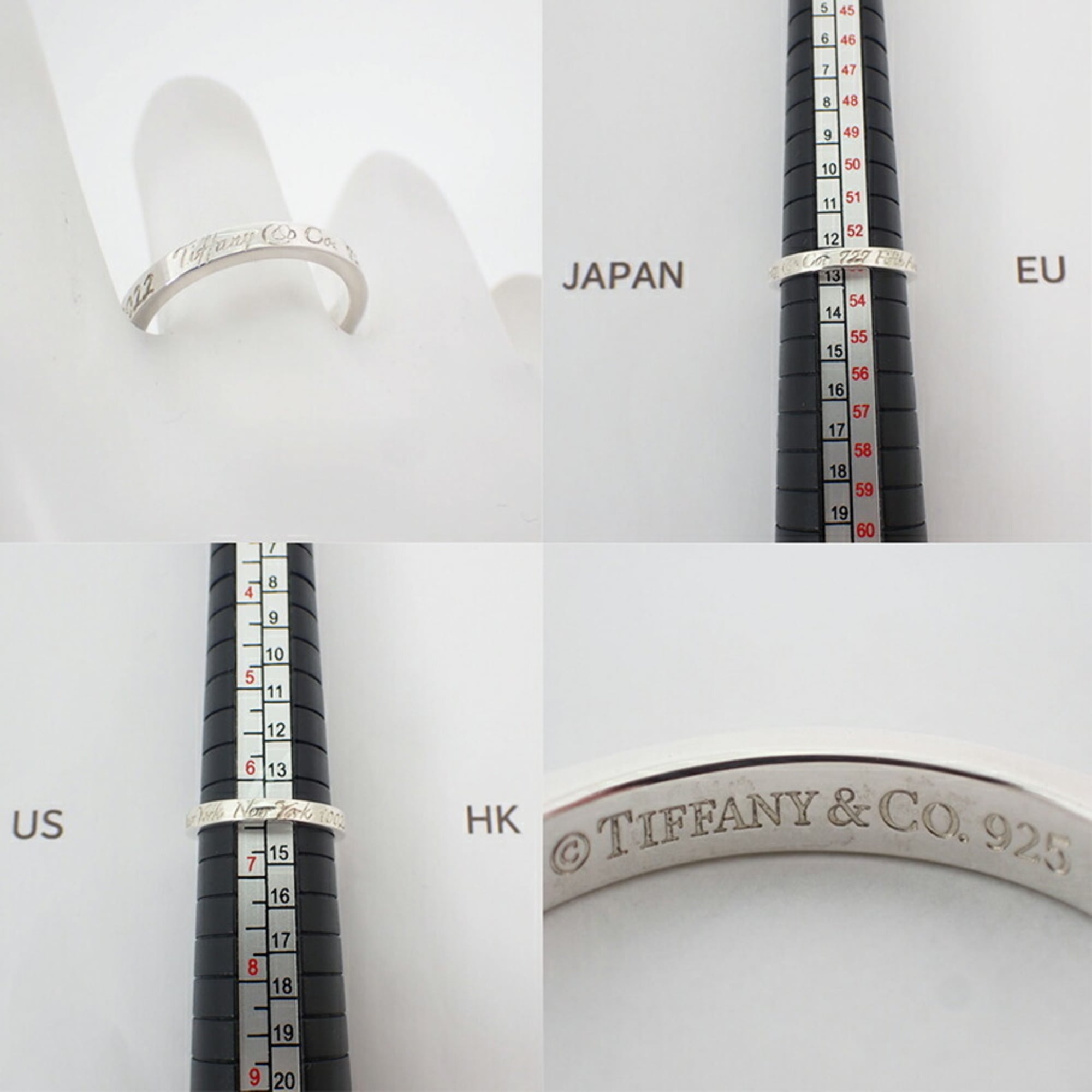 Tiffany Silver Sterling Silver 925 Band Ring (Pre-Owned)