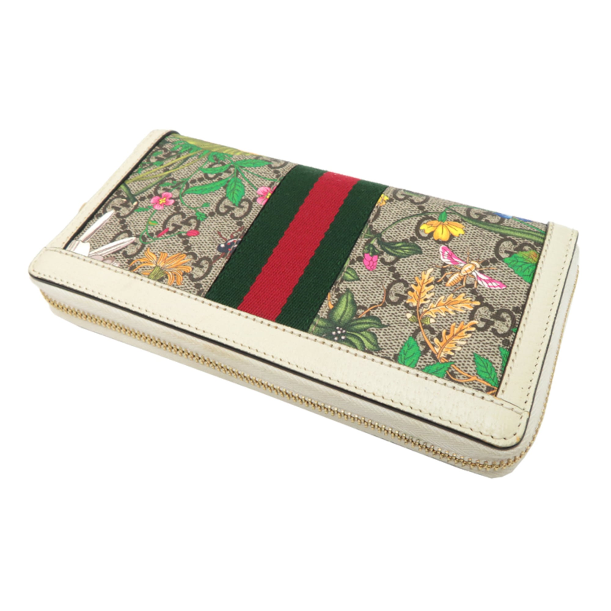Gucci Beige Long Wallet (Bi-Fold) (Pre-Owned)