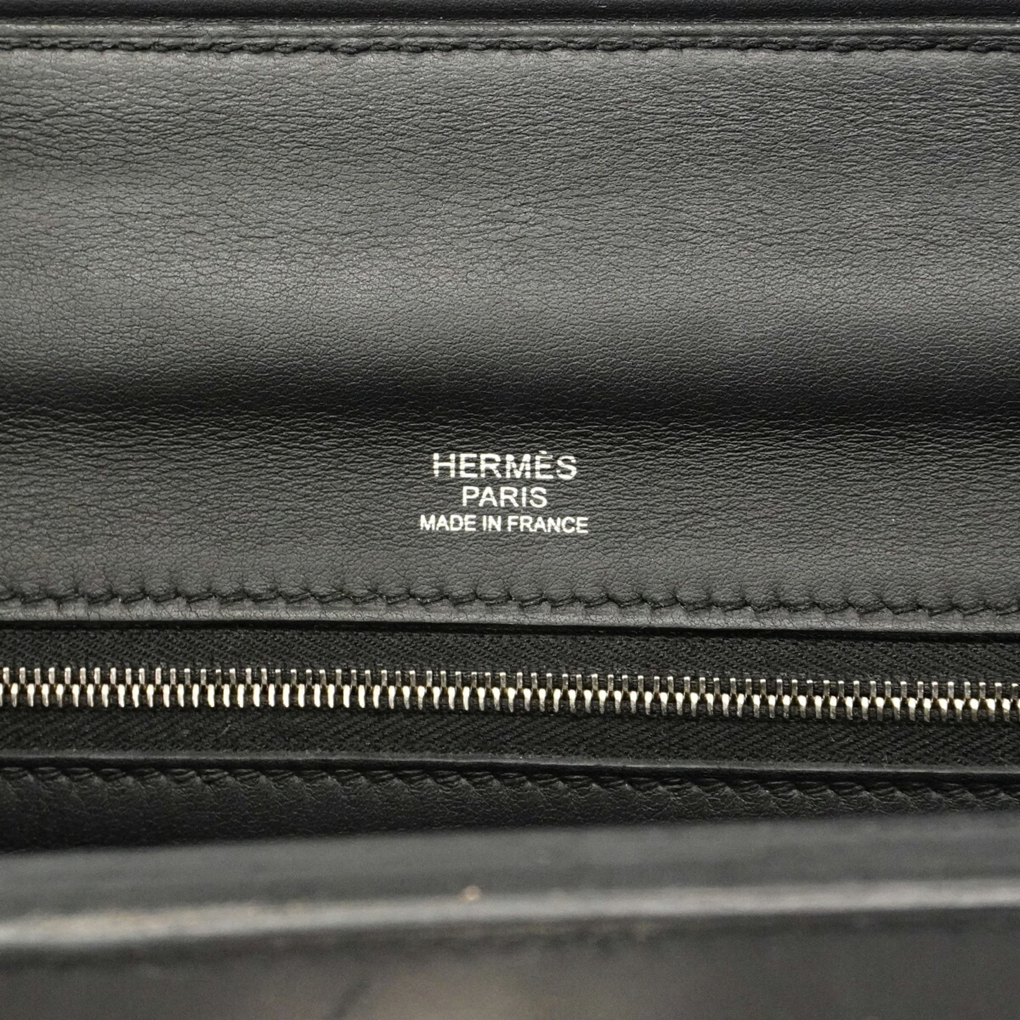 Hermes Black Togo Leather Swift Leather Handbag (Pre-Owned)