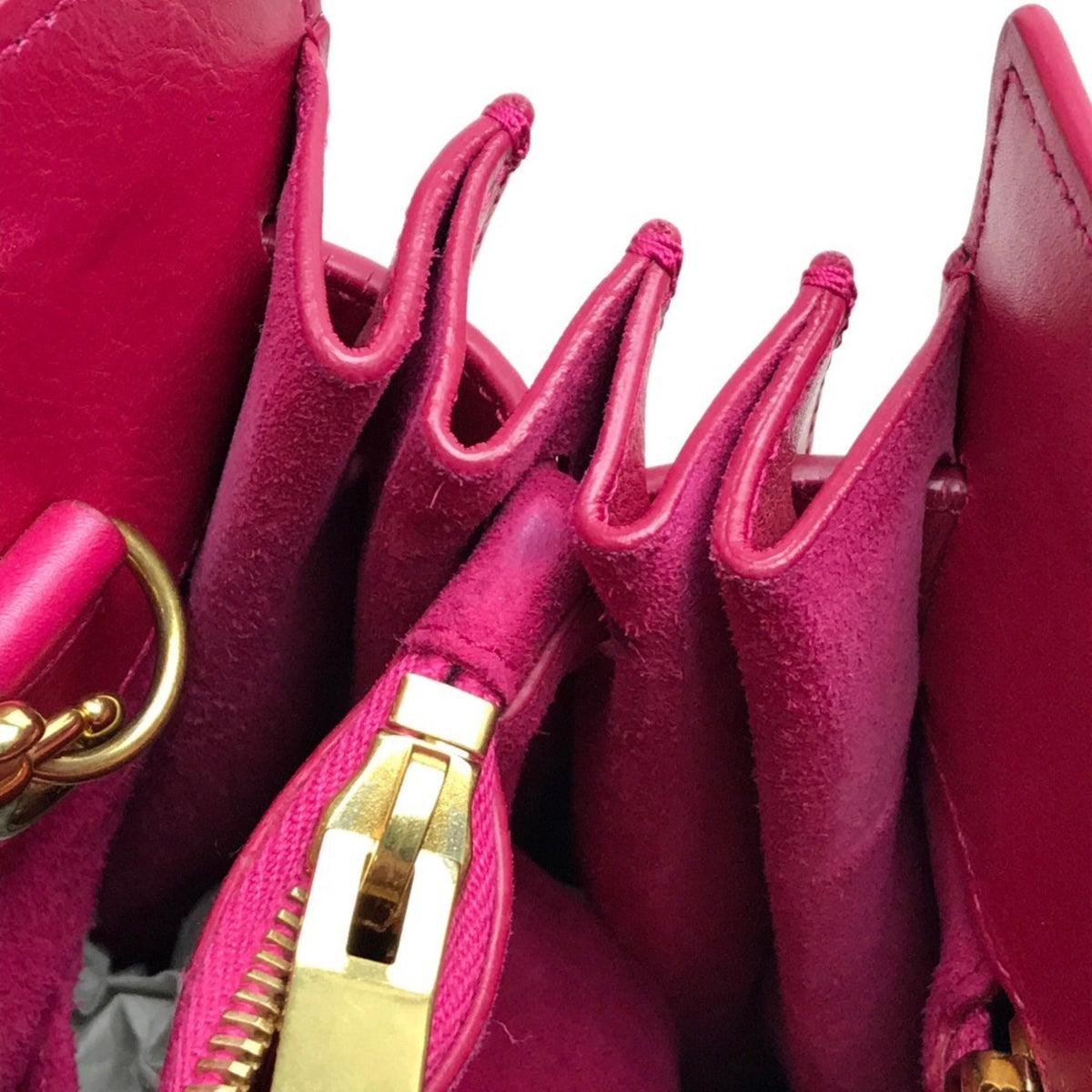 Saint Laurent Pink Leather Handbag Shoulder Bag (Pre-Owned)