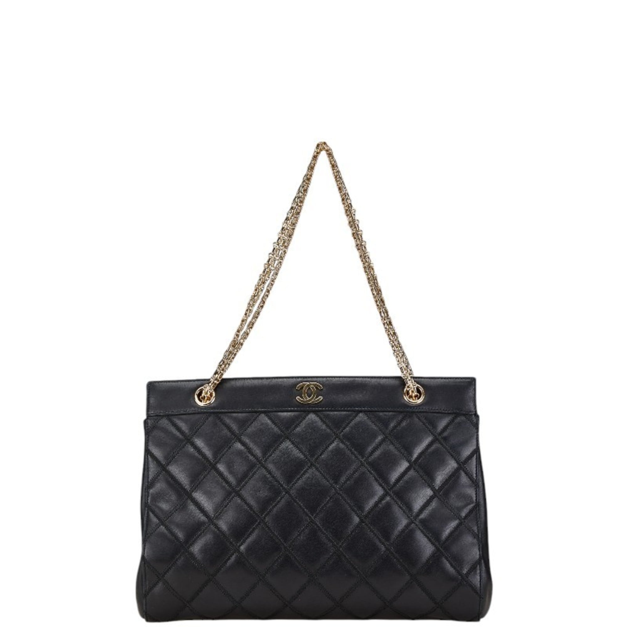 Chanel Black Leather Shoulder Bag (Pre-Owned)