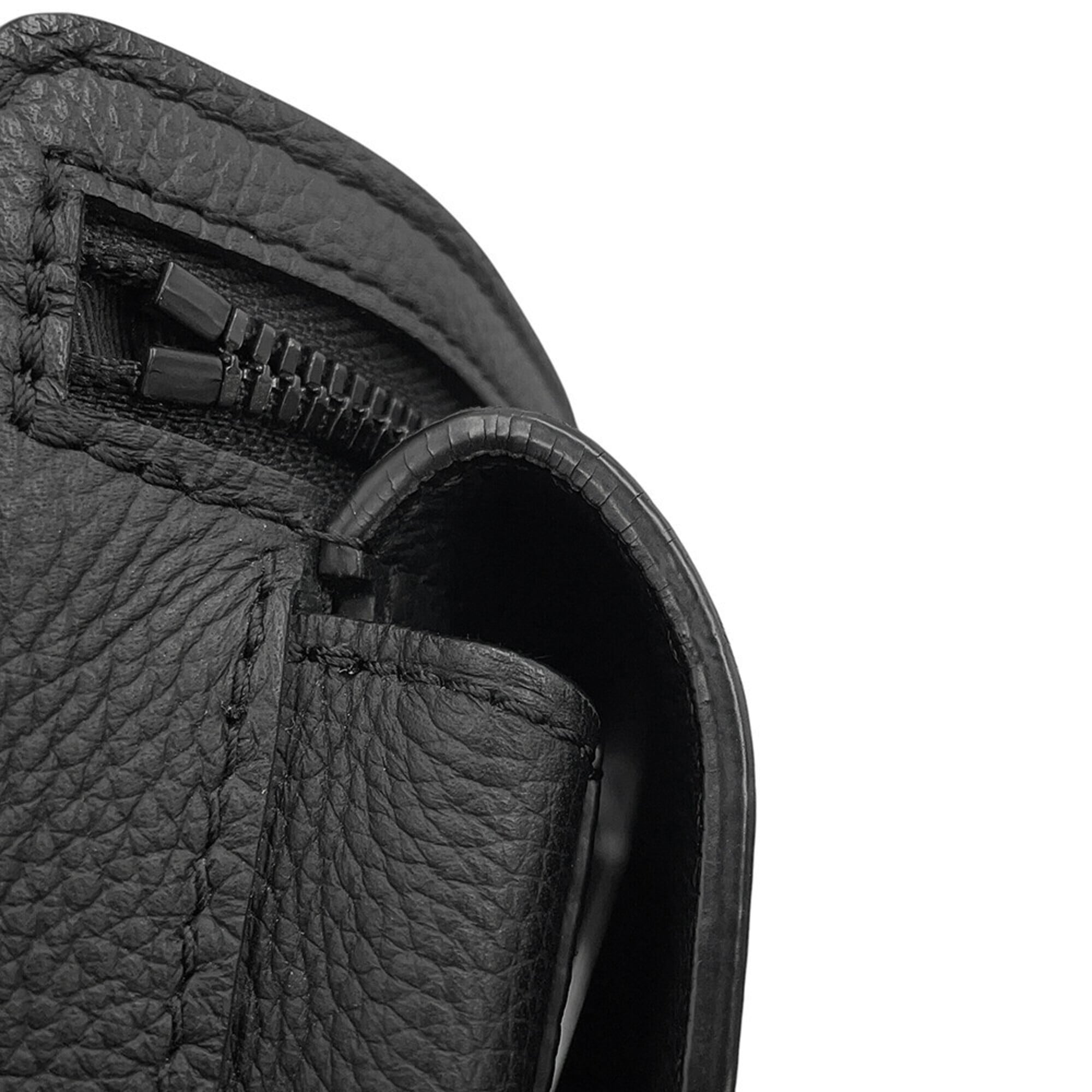 Louis Vuitton Black Noir Leather Handbag Sling Bag (Pre-Owned)