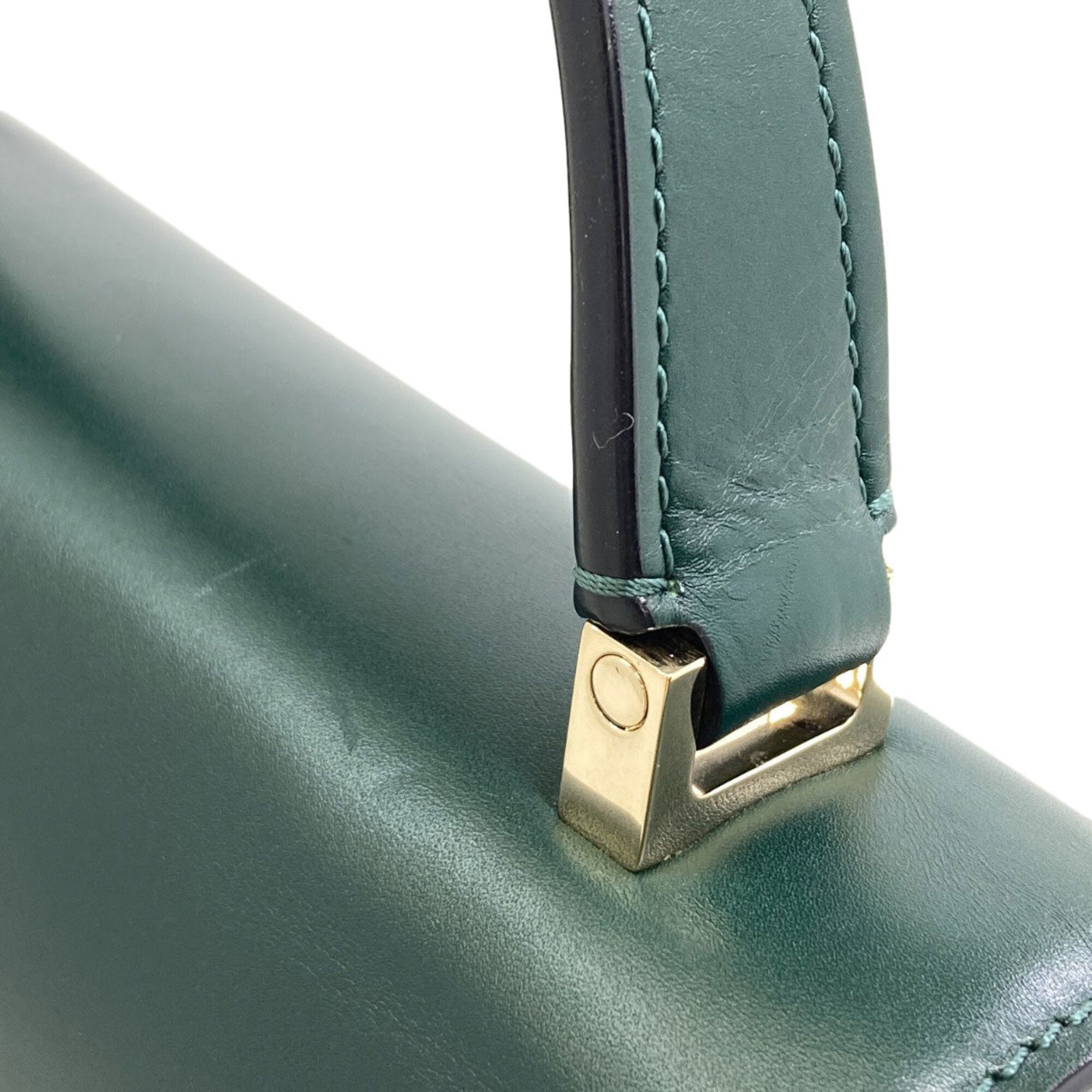 Valextra Green Handbag (Pre-Owned)