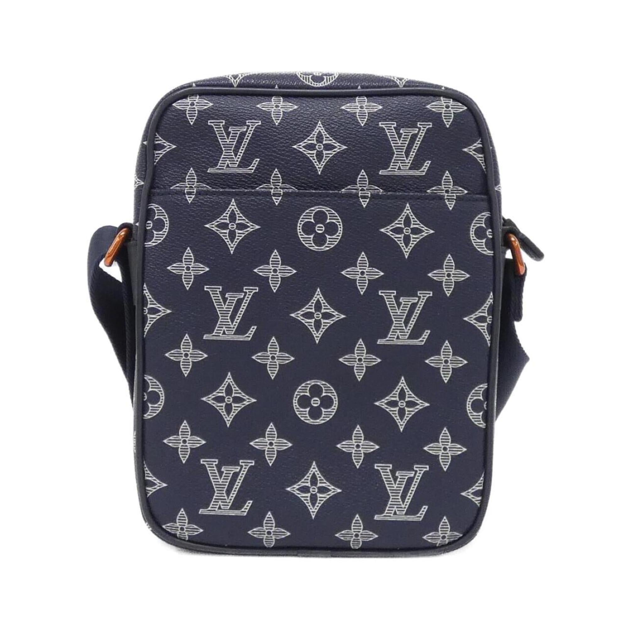 Louis Vuitton Blue Coated Canvas Shoulder Bag (Pre-Owned)
