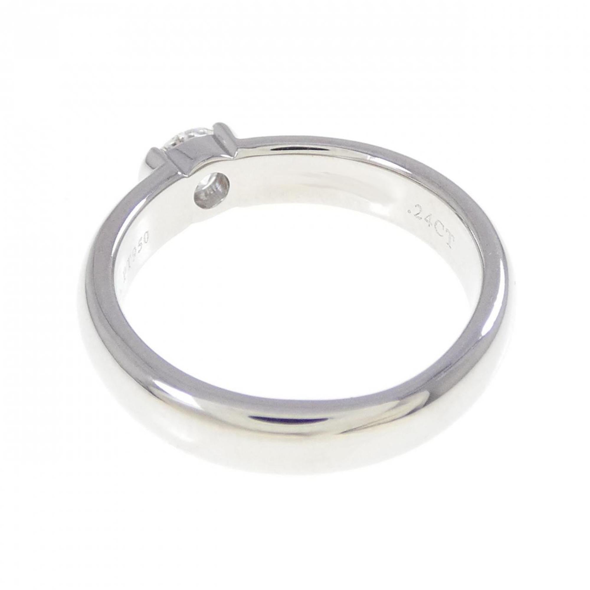 Tiffany Platinum Platinum 950 Band Ring (Pre-Owned)