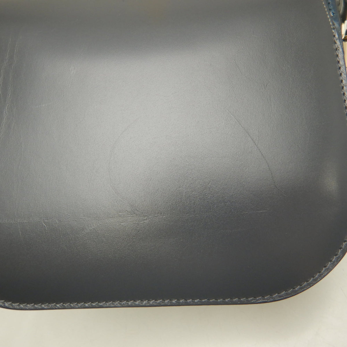 Valextra Gray Navy Leather Shoulder Bag (Pre-Owned)