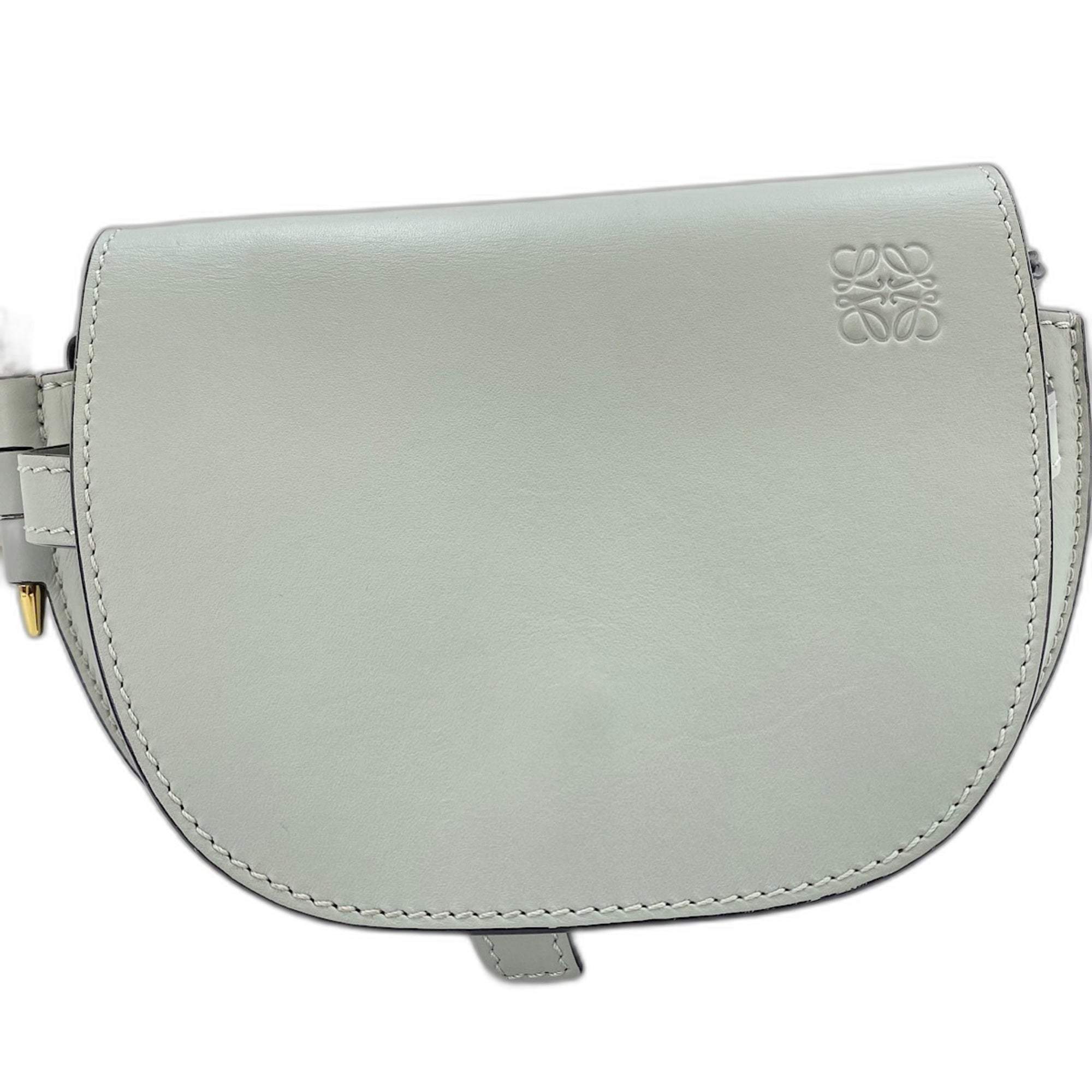 Loewe Blue Leather Shoulder Bag (Pre-Owned)