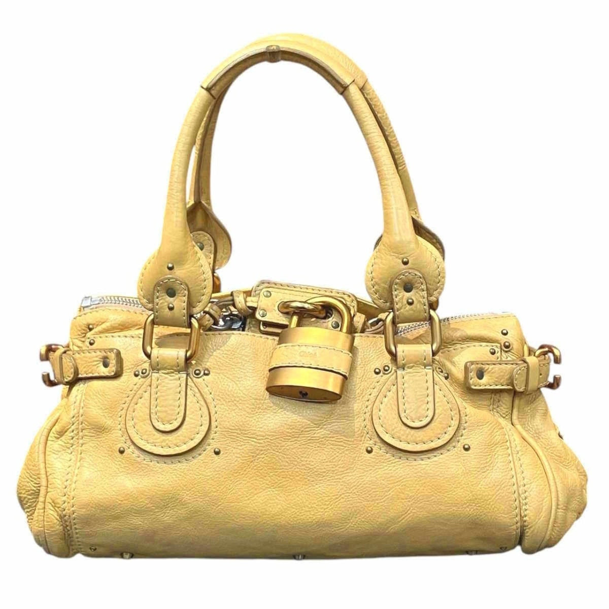 Chloé Paddington Beige Leather Handbag (Pre-Owned)