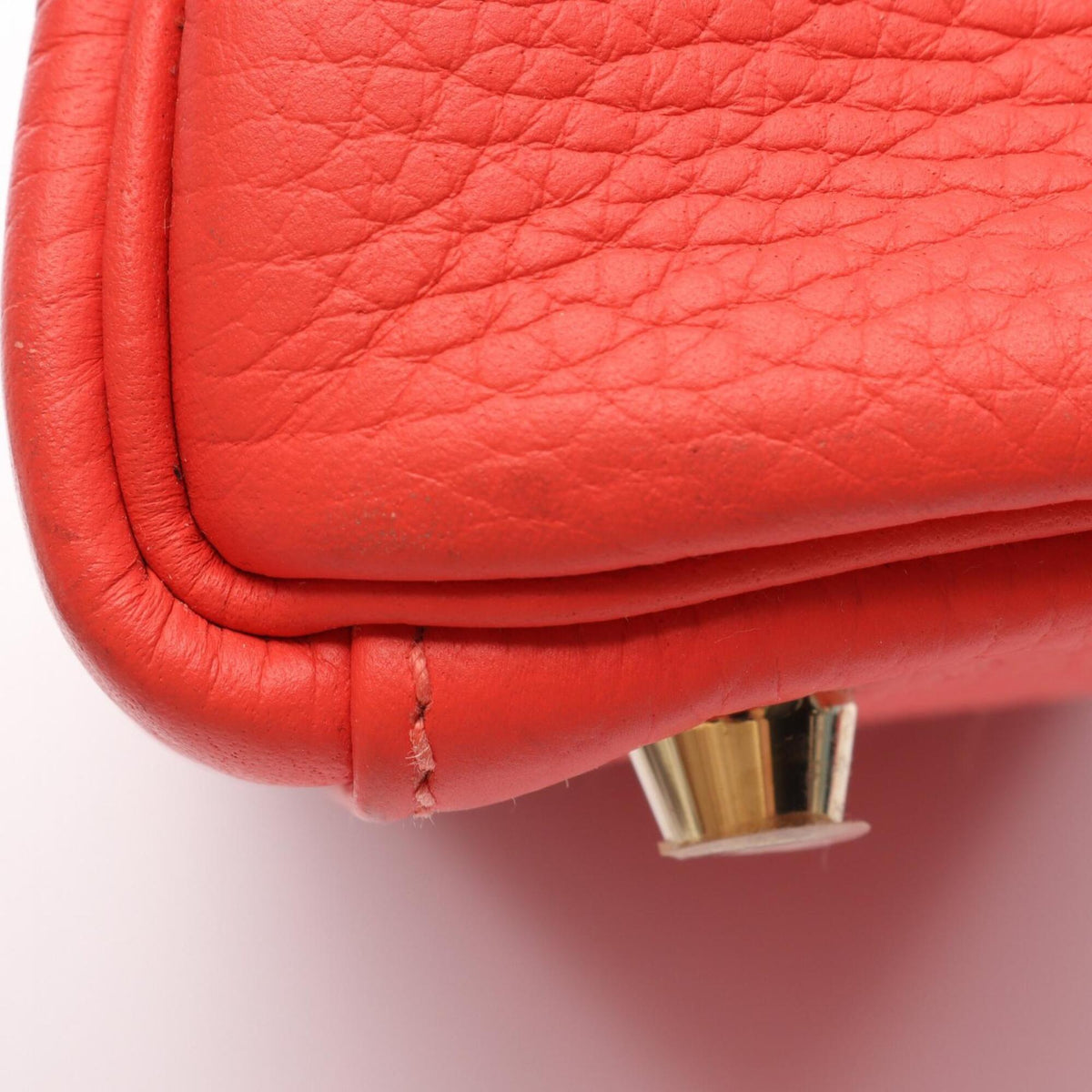 Hermes Pink Rose Jaipur Taurillon Clemence Leather Handbag (Pre-Owned)