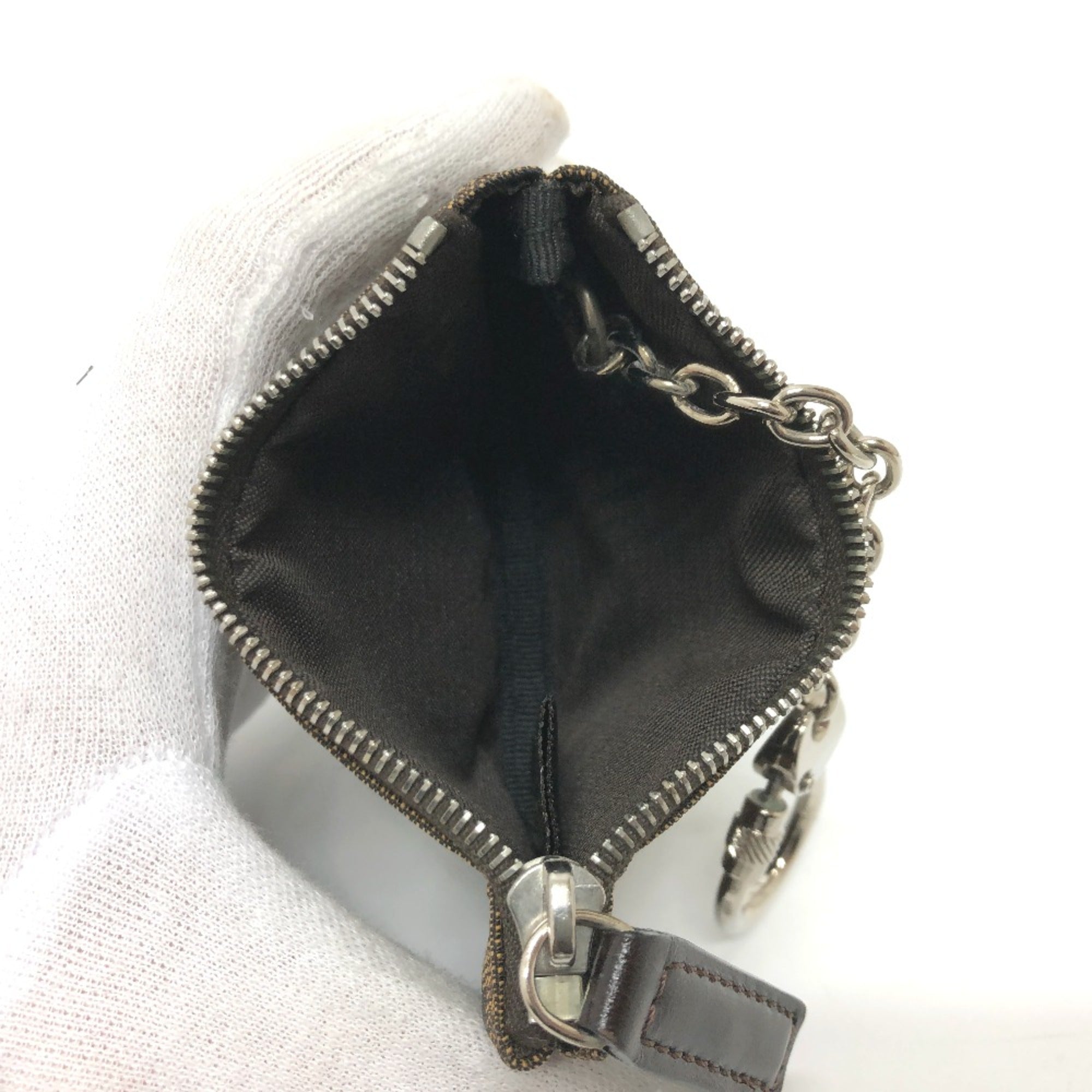 Fendi Brown Cloth Coin Purse/Coin Case (Pre-Owned)