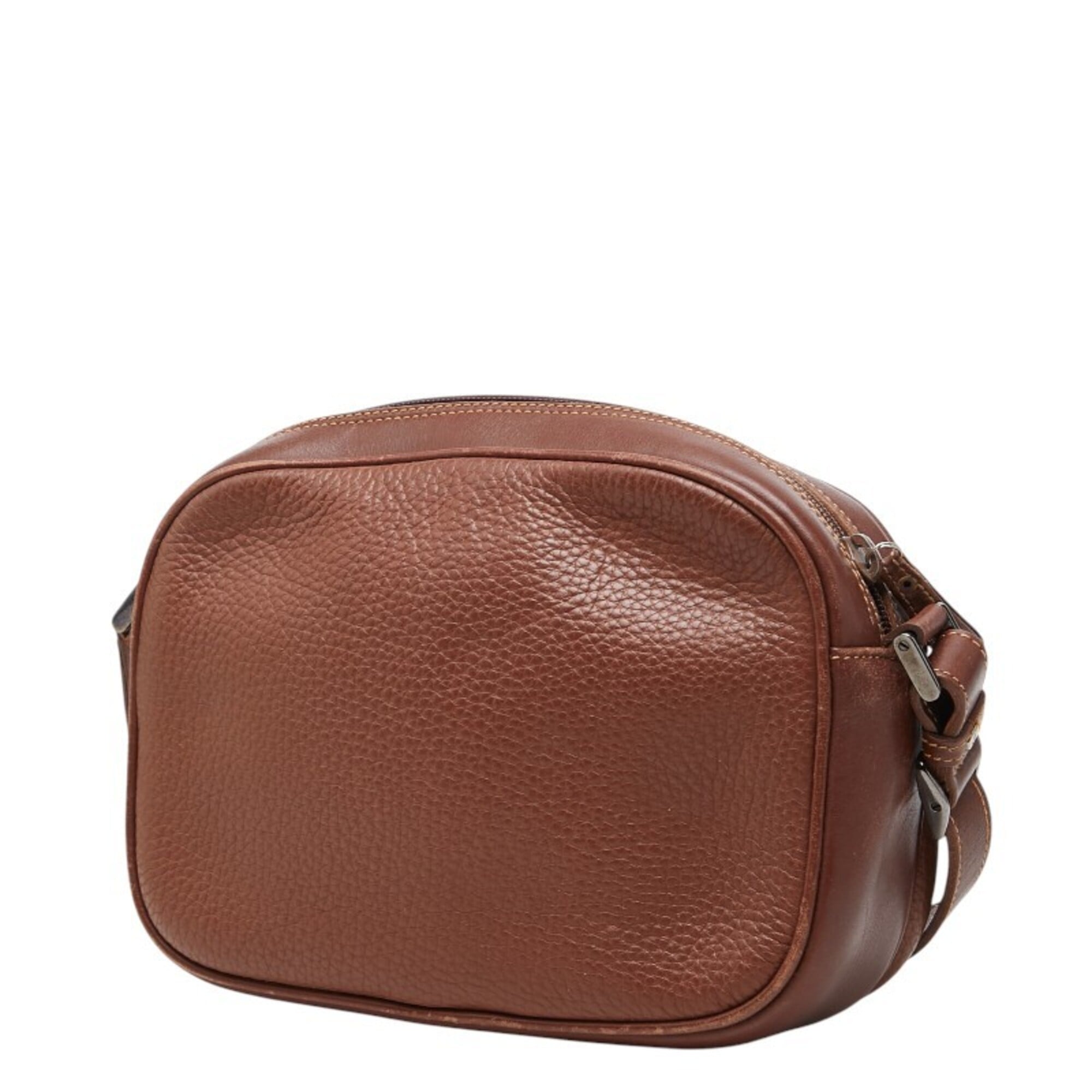 Gucci Brown Leather Shoulder Bag (Pre-Owned)