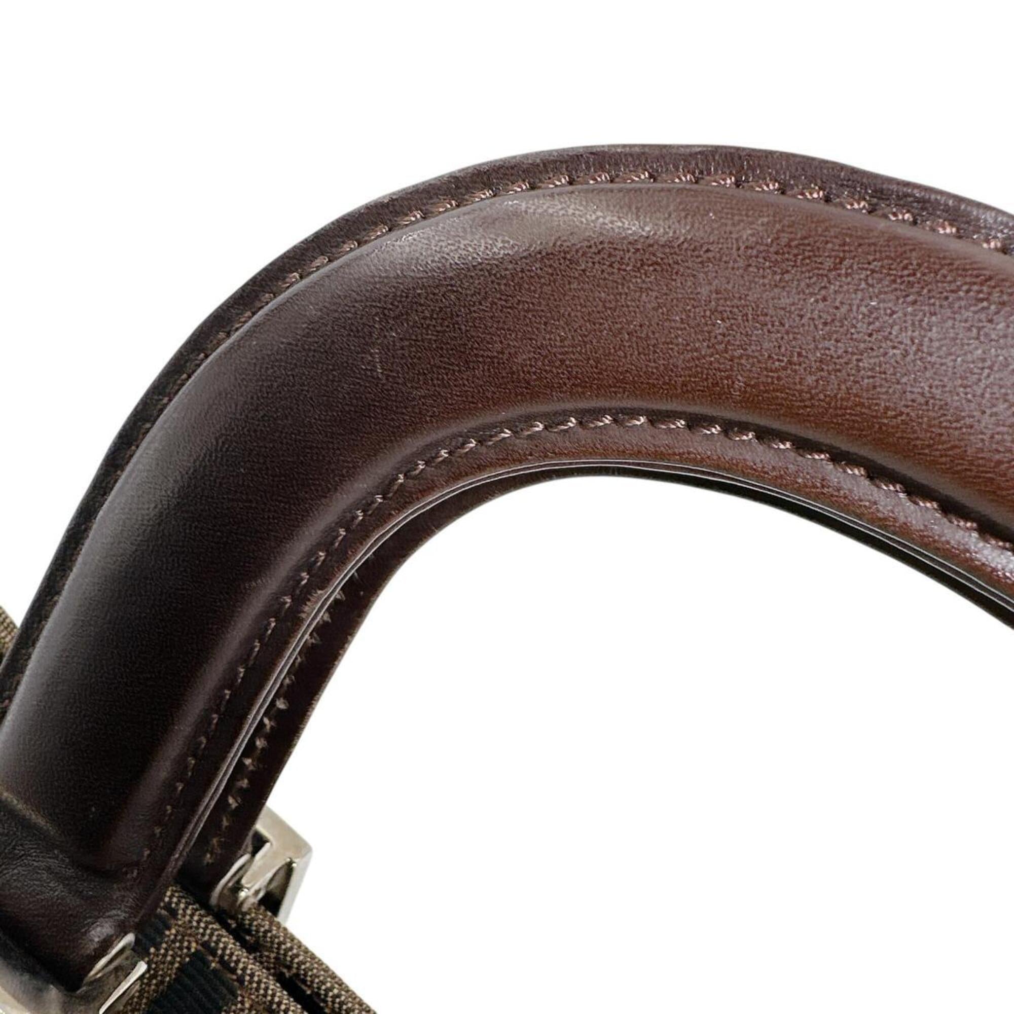 Fendi Brown Zucca Shoulder Bag (Pre-Owned)