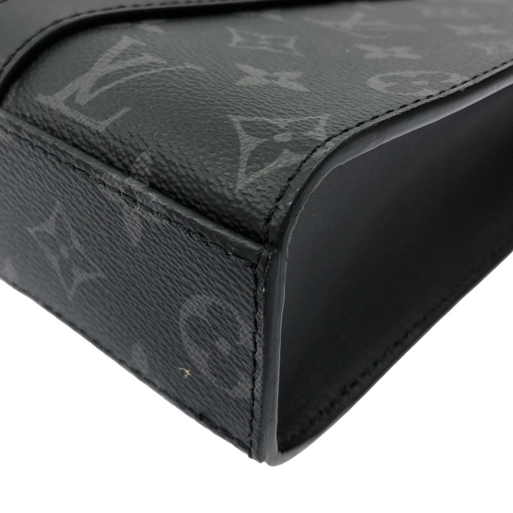 Louis Vuitton Black Coated Canvas Handbag (Pre-Owned)
