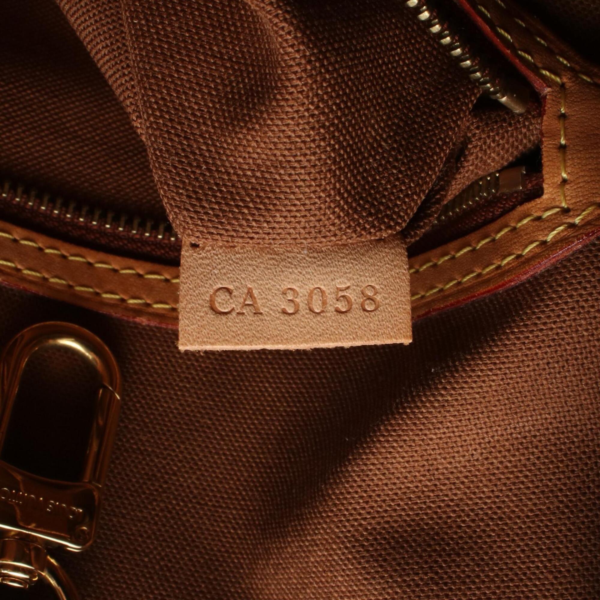 Louis Vuitton Brown Coated Canvas Pvc Monogram Leather Handbag Tote Bag (Pre-Owned)
