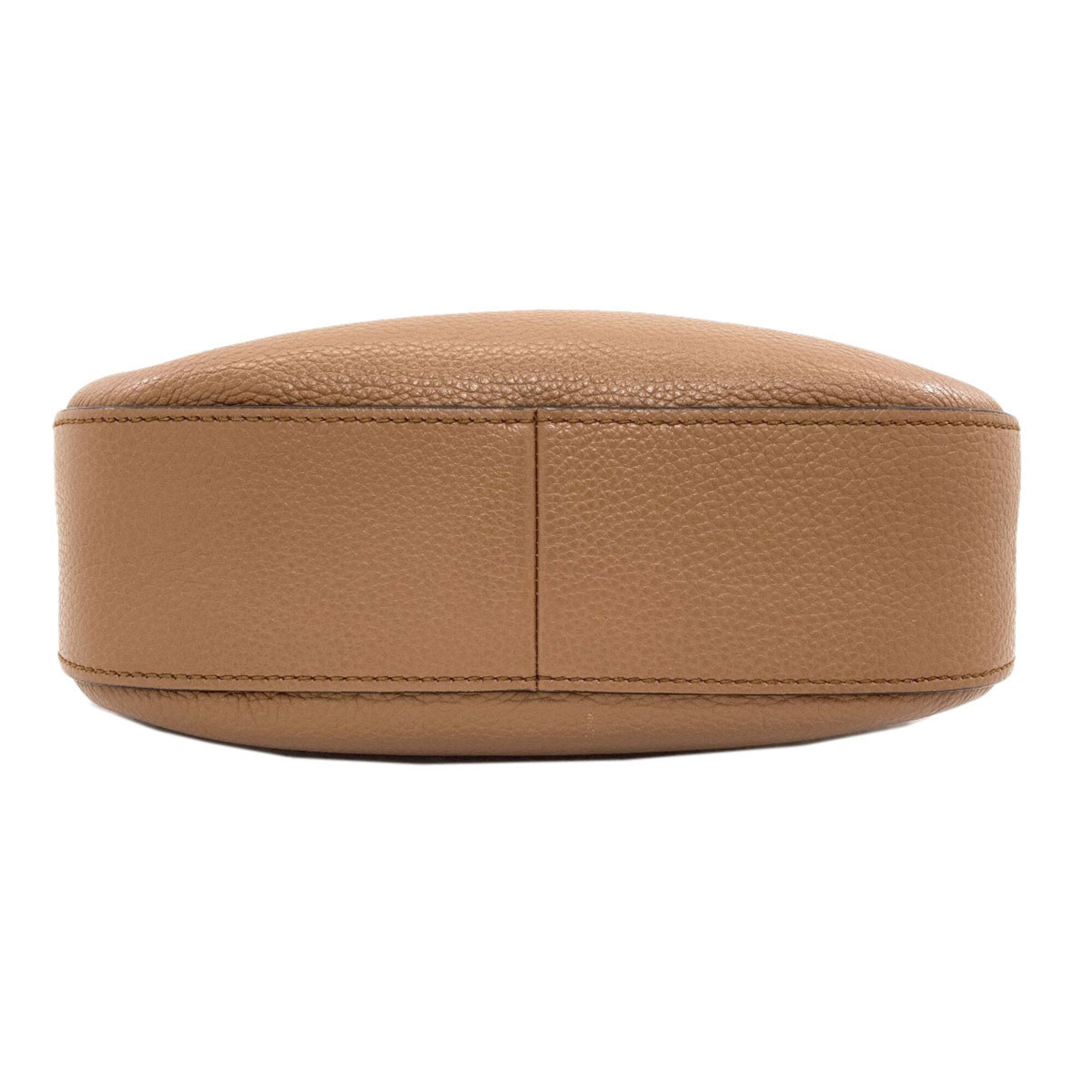 Prada Brown Leather Shoulder Bag (Pre-Owned)