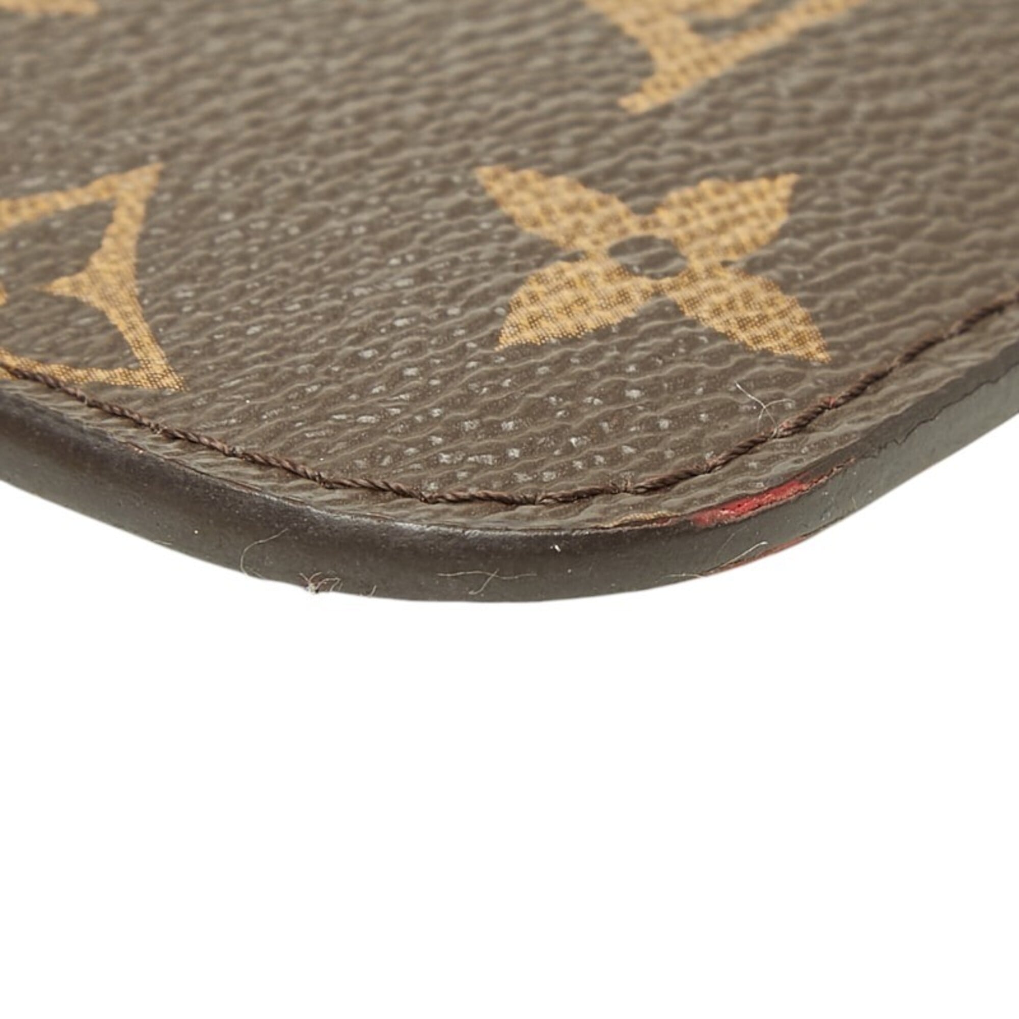Louis Vuitton Brown Cerise Red Color Pvc Leather Clutch Bag Handbag Pouch (Pre-Owned)