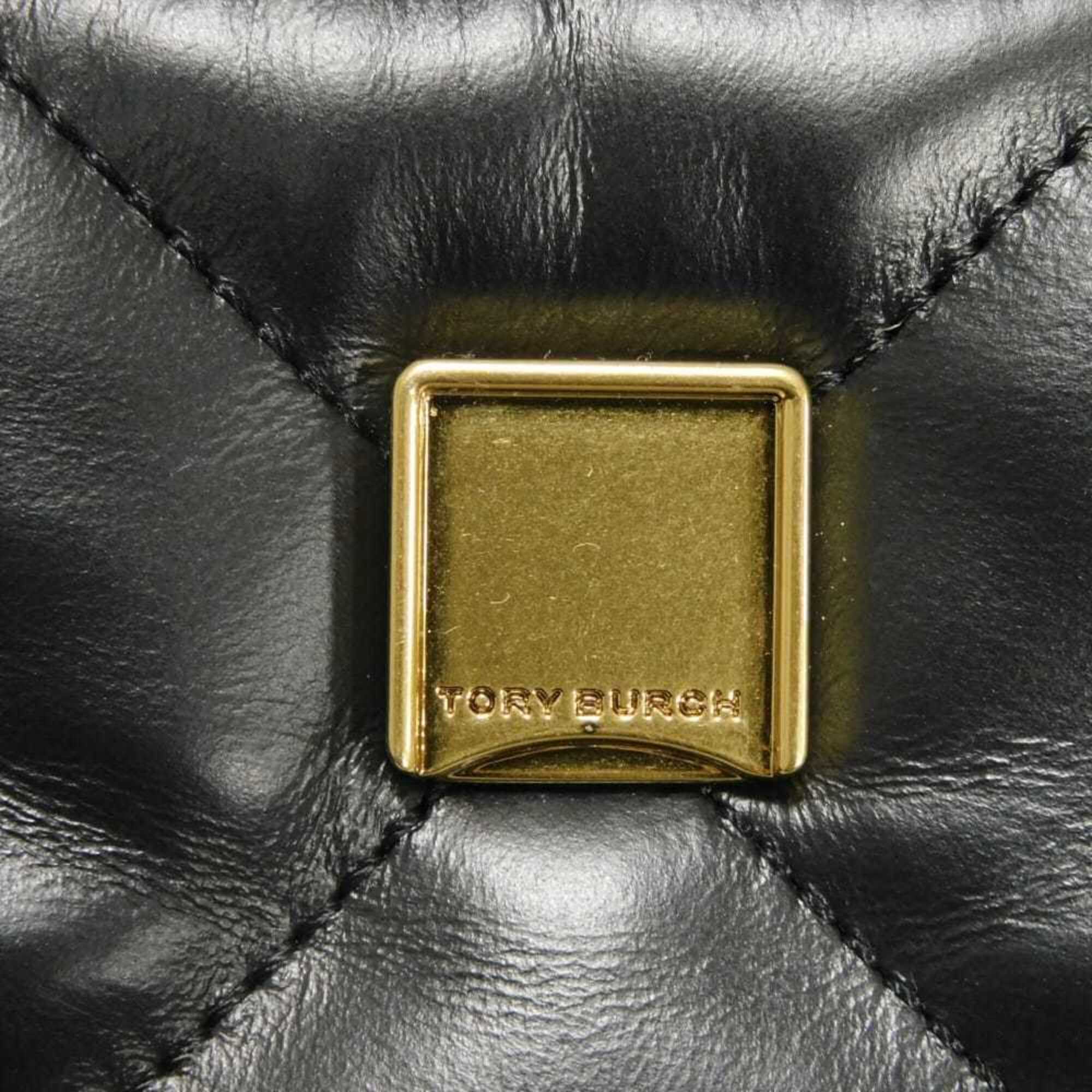 Tory Burch Black Leather Shoulder Bag (Pre-Owned)