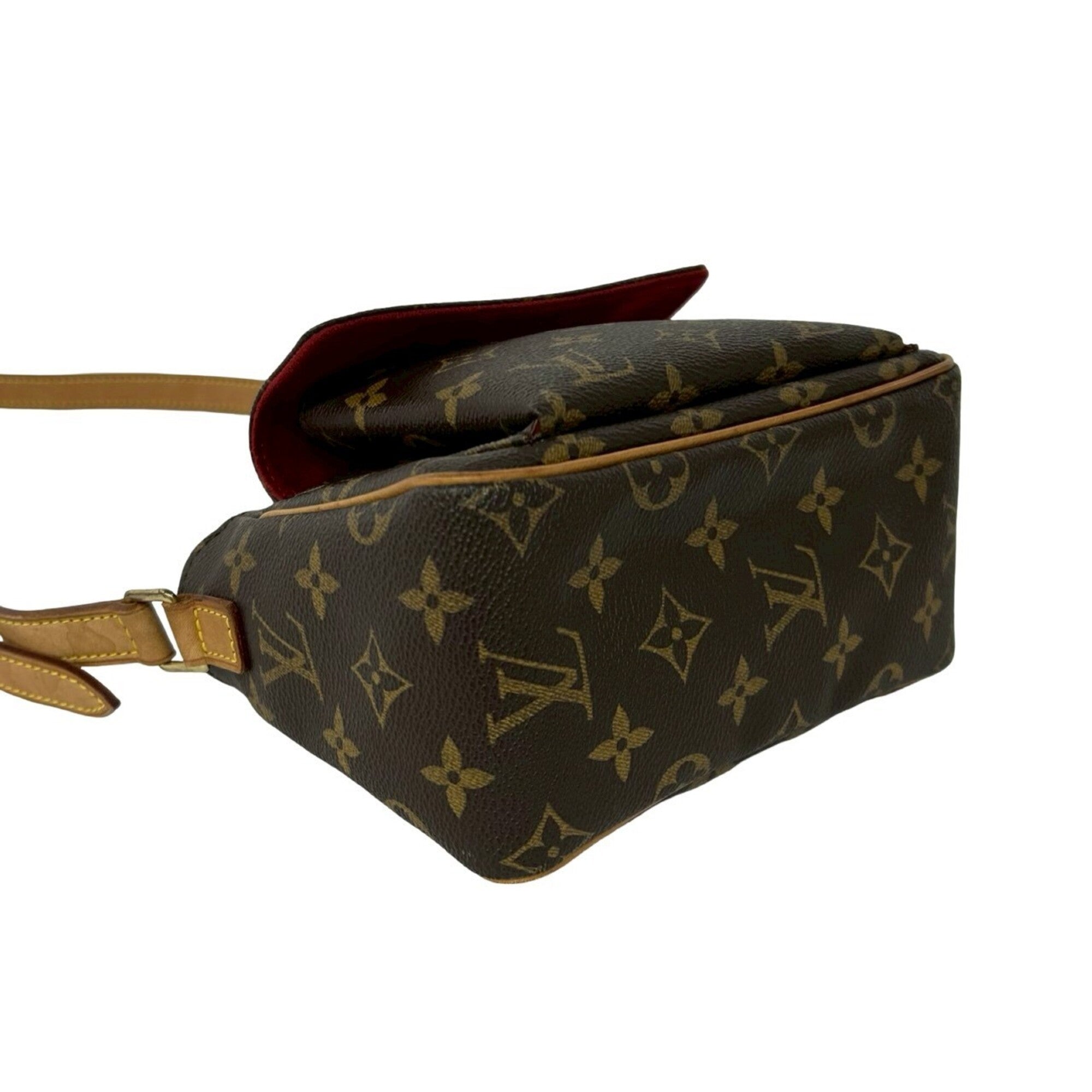 Louis Vuitton Brown Pvc Leather Pochette Shoulder Bag (Pre-Owned)