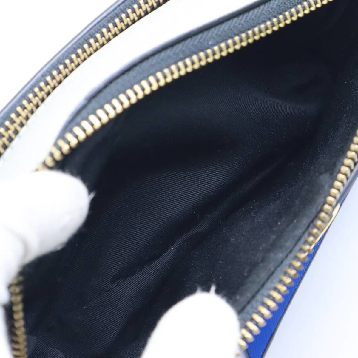 Marc Jacobs Blue Gray Leather Shoulder Bag (Pre-Owned)