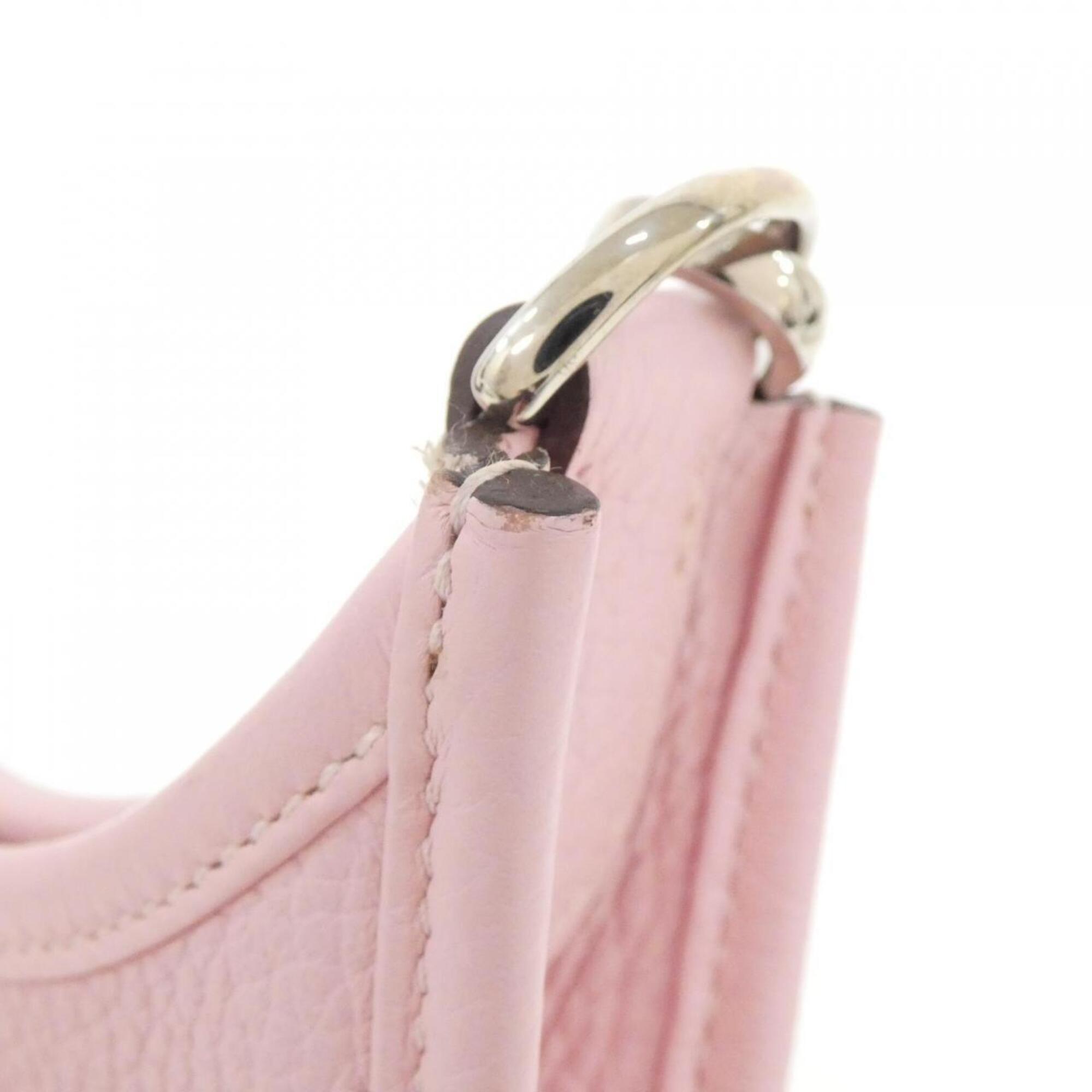 Hermes Rose Sakura Taurillon Clemence Leather Shoulder Bag (Pre-Owned)