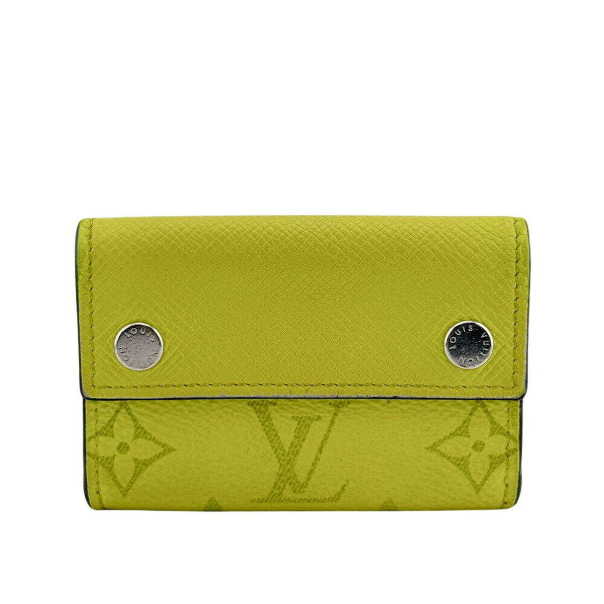 Louis Vuitton Yellow Leather Wallet (Tri-Fold) (Pre-Owned)
