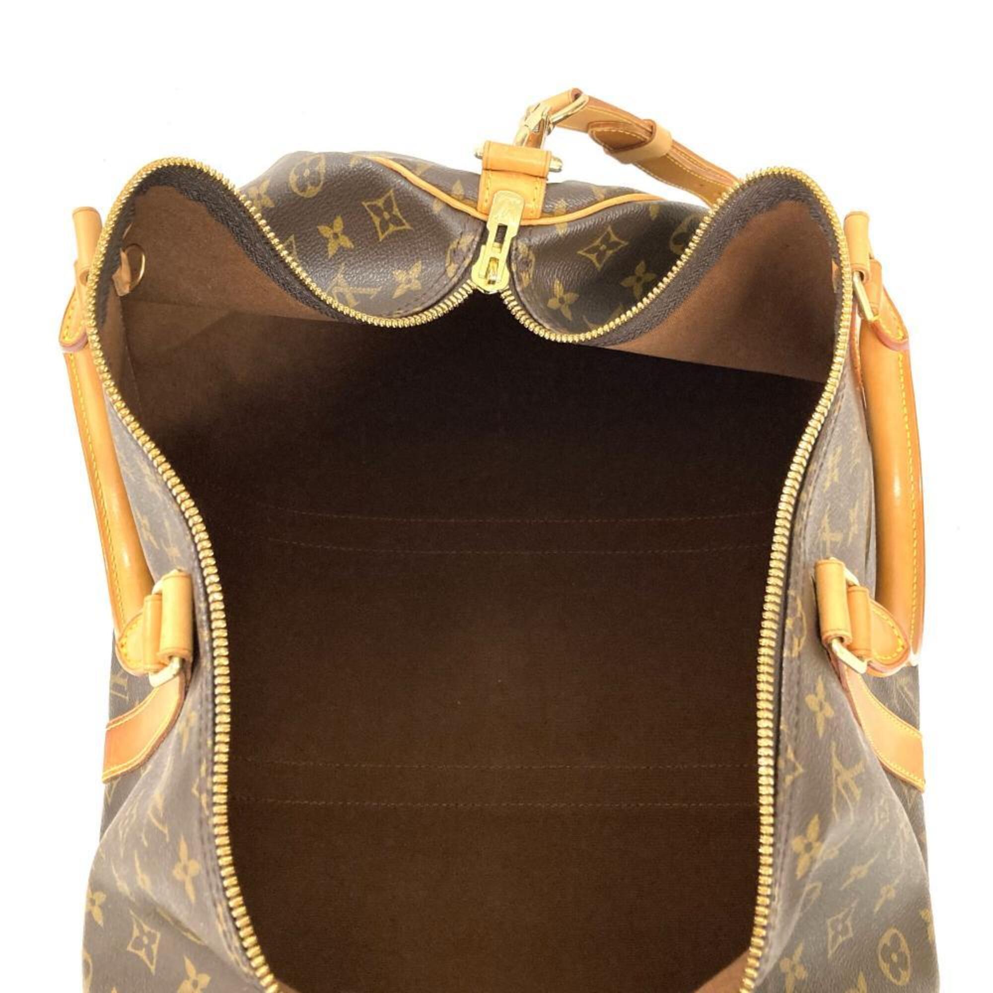 Louis Vuitton Brown Monogram Canvas Boston Bag (Pre-Owned)