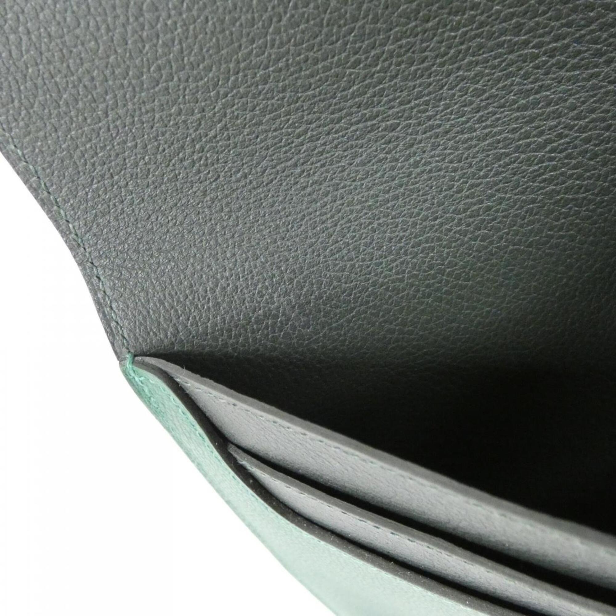 Hermes Green Vert Fonce Long Bill Wallet (Bi-Fold) (Pre-Owned)