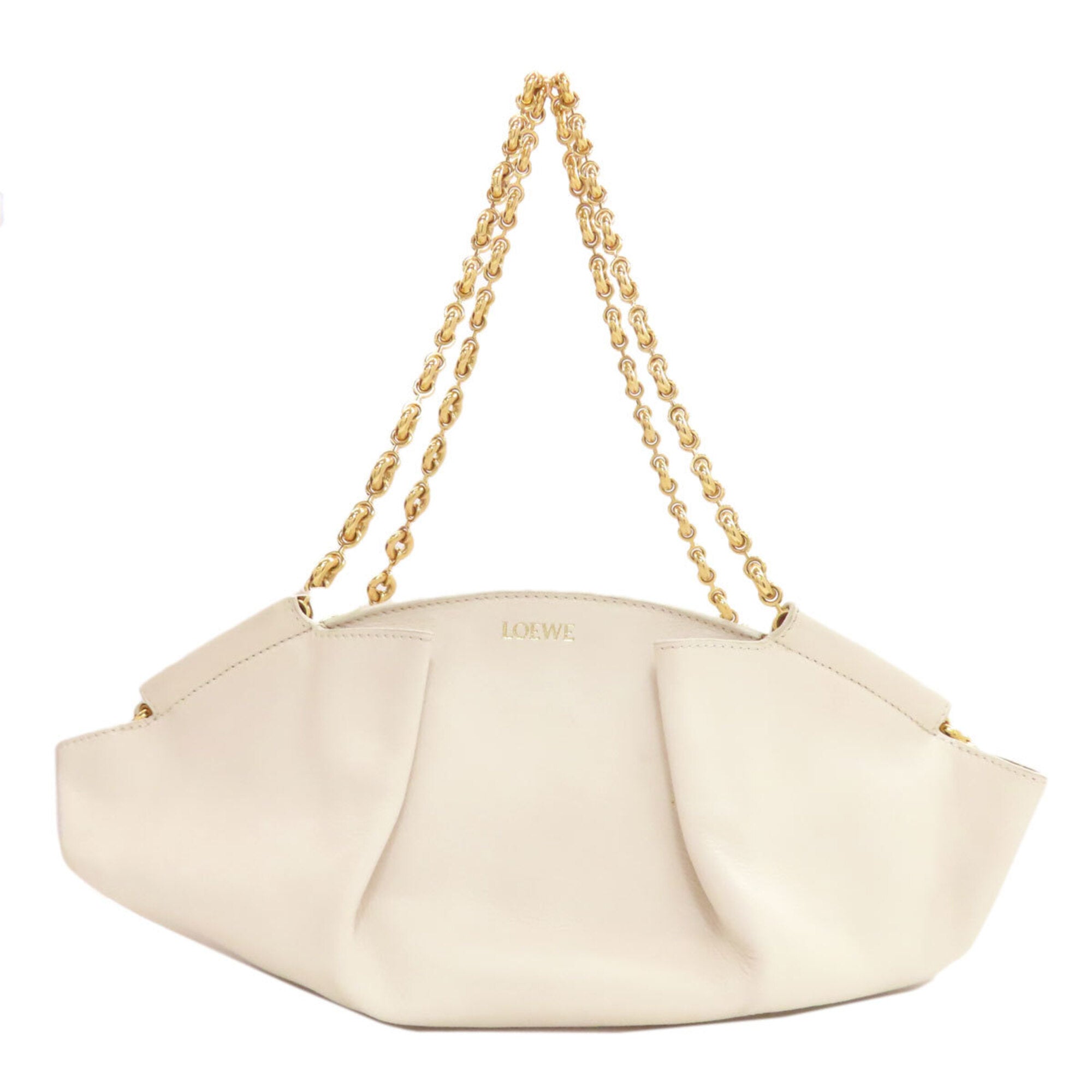 Loewe White Leather Handbag (Pre-Owned)