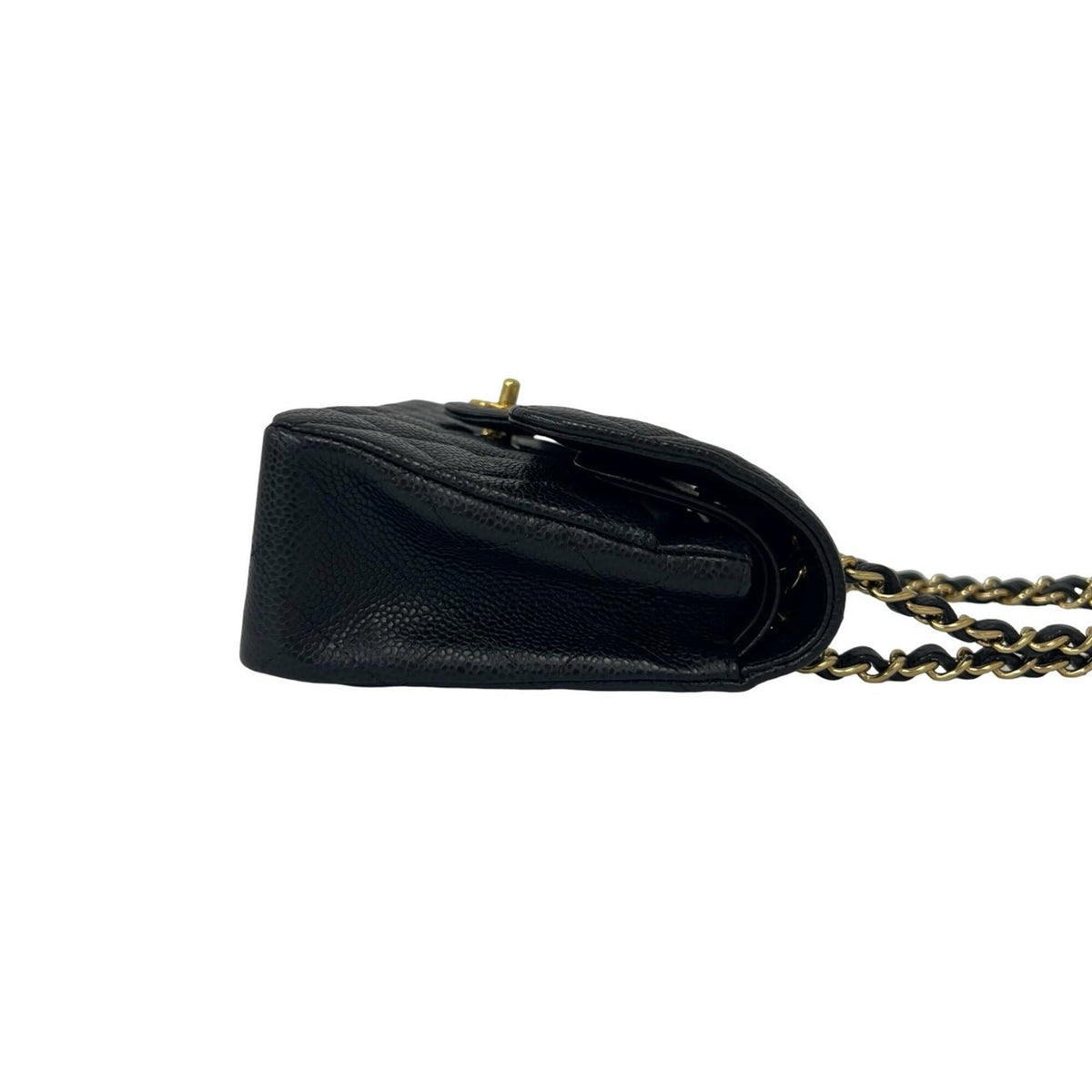 Chanel Black Grained Calfskin Shoulder Bag (Pre-Owned)