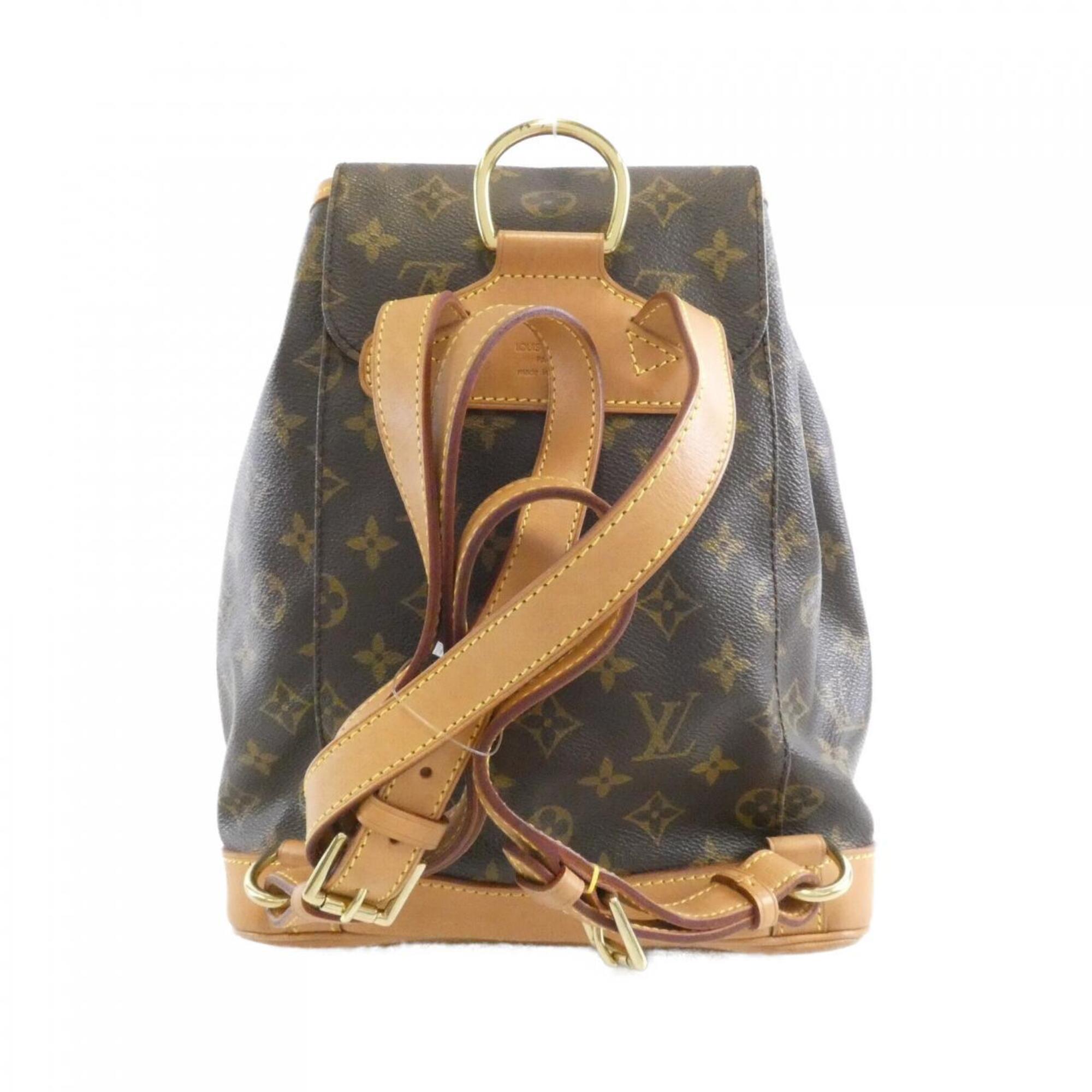 Louis Vuitton Marron Coated Canvas Backpack (Pre-Owned)