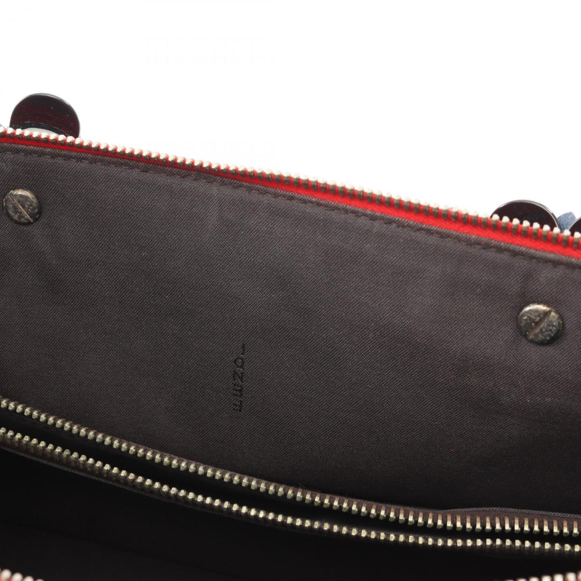 Fendi Red Color Leather Handbag (Pre-Owned)