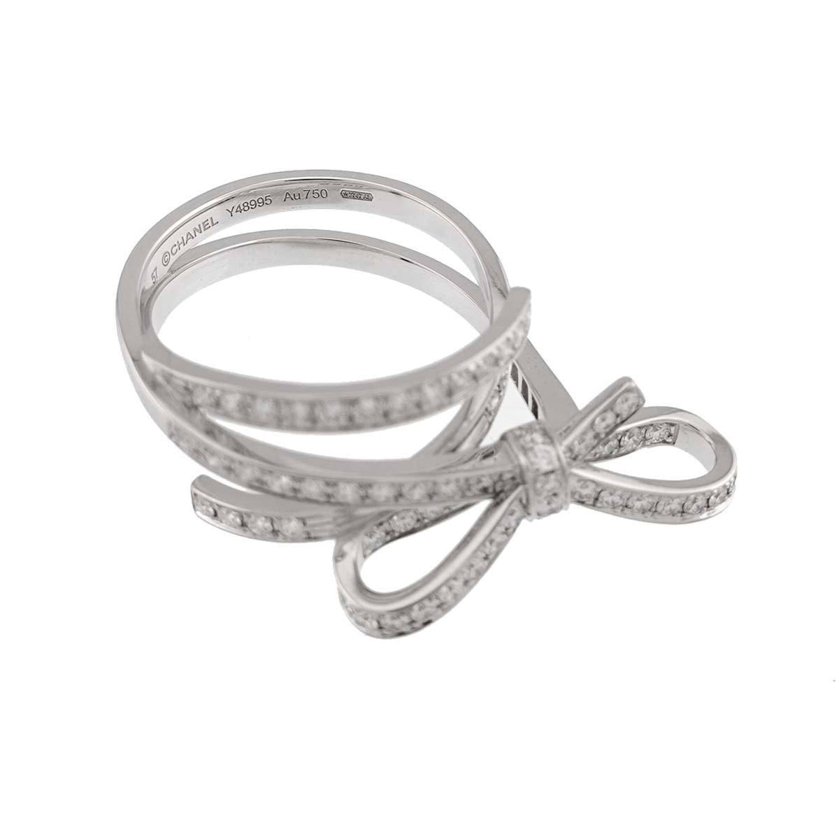 Chanel White Gold (18K) Band Ring (Pre-Owned)