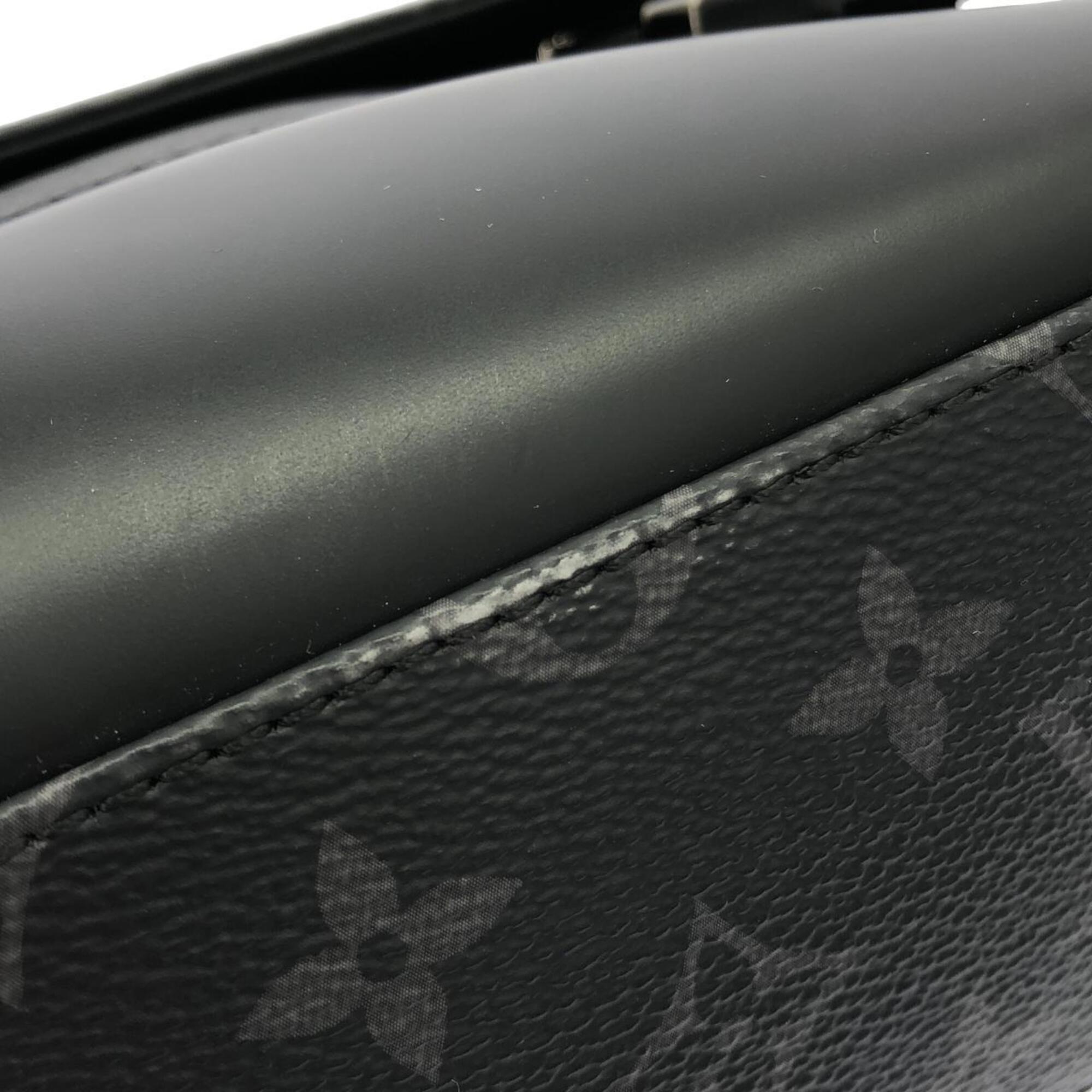 Louis Vuitton Black Coated Canvas Shoulder Bag (Pre-Owned)