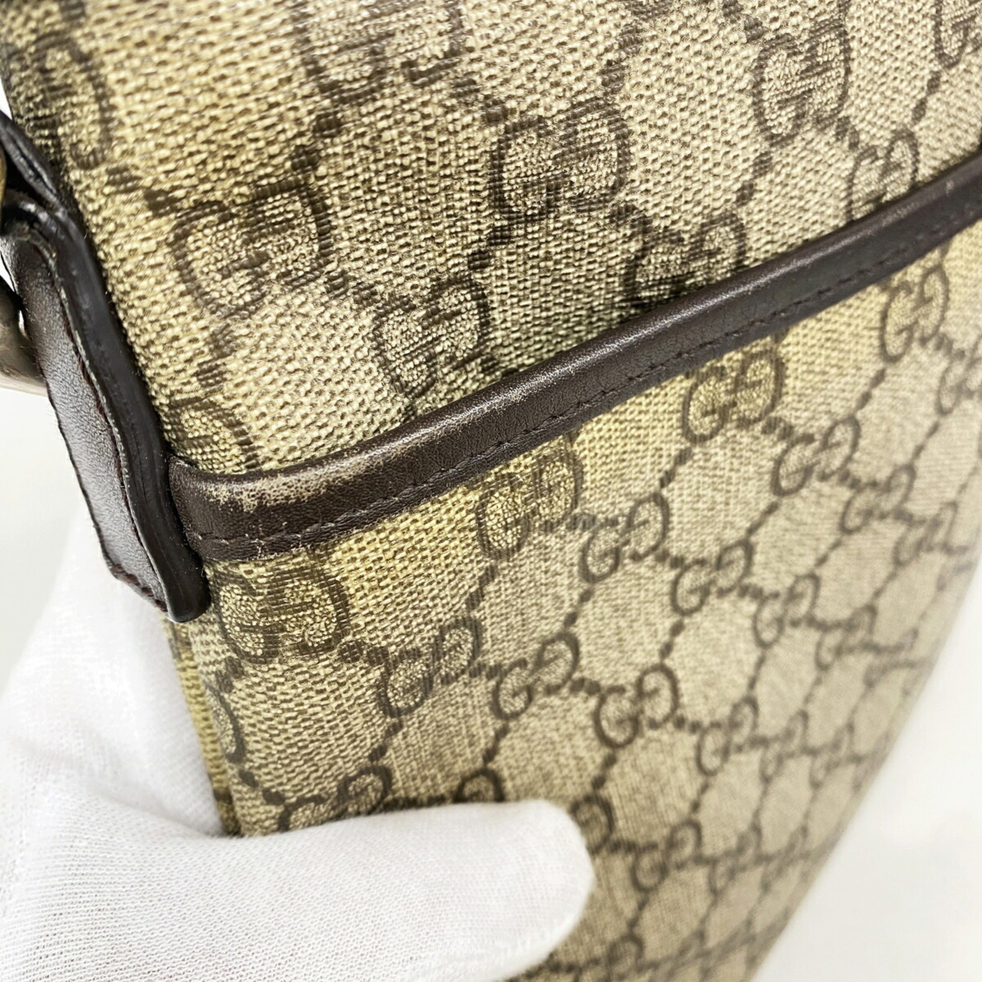 Gucci Brown Pvc Shoulder Bag (Pre-Owned)