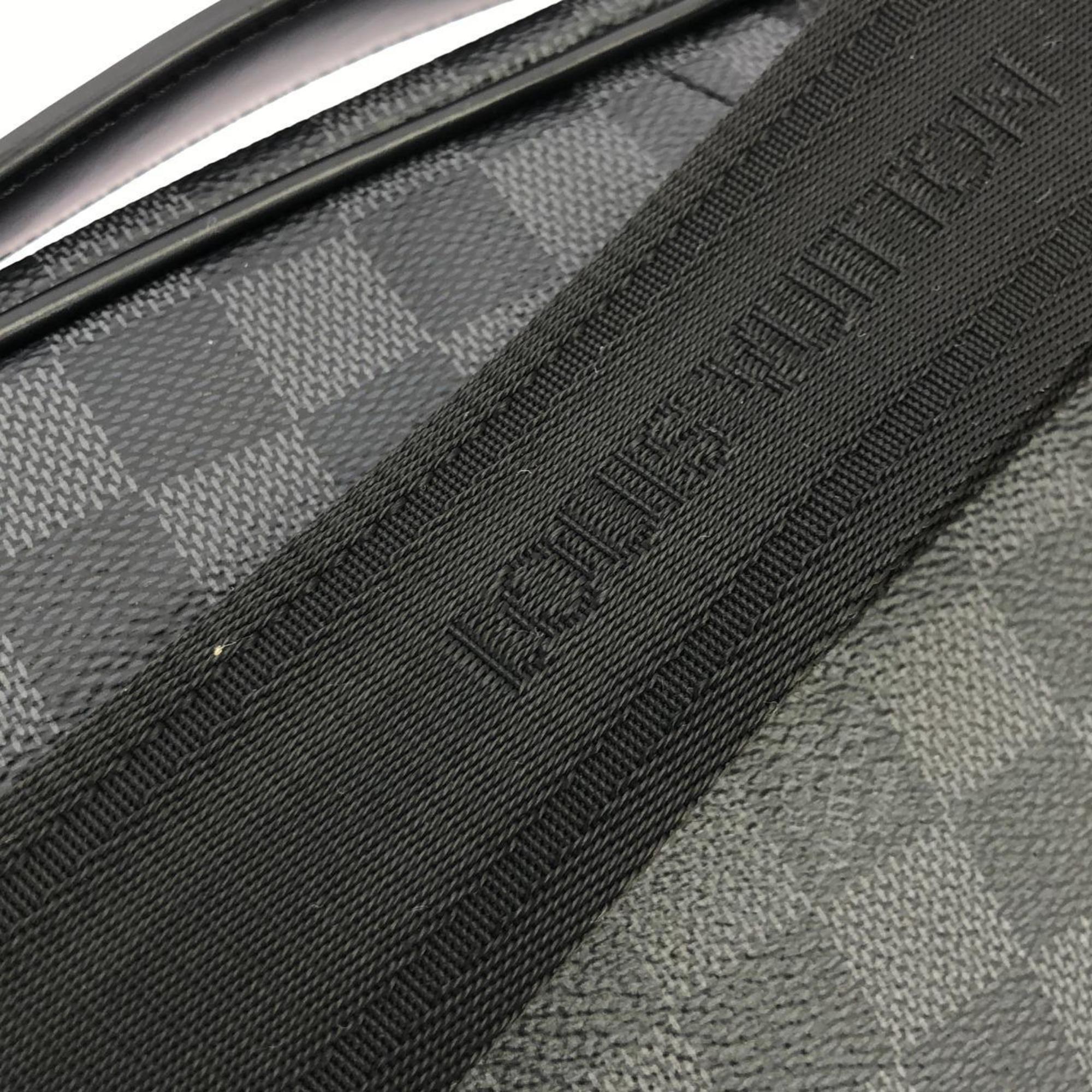 Louis Vuitton Graphite Coated Canvas Shoulder Bag (Pre-Owned)