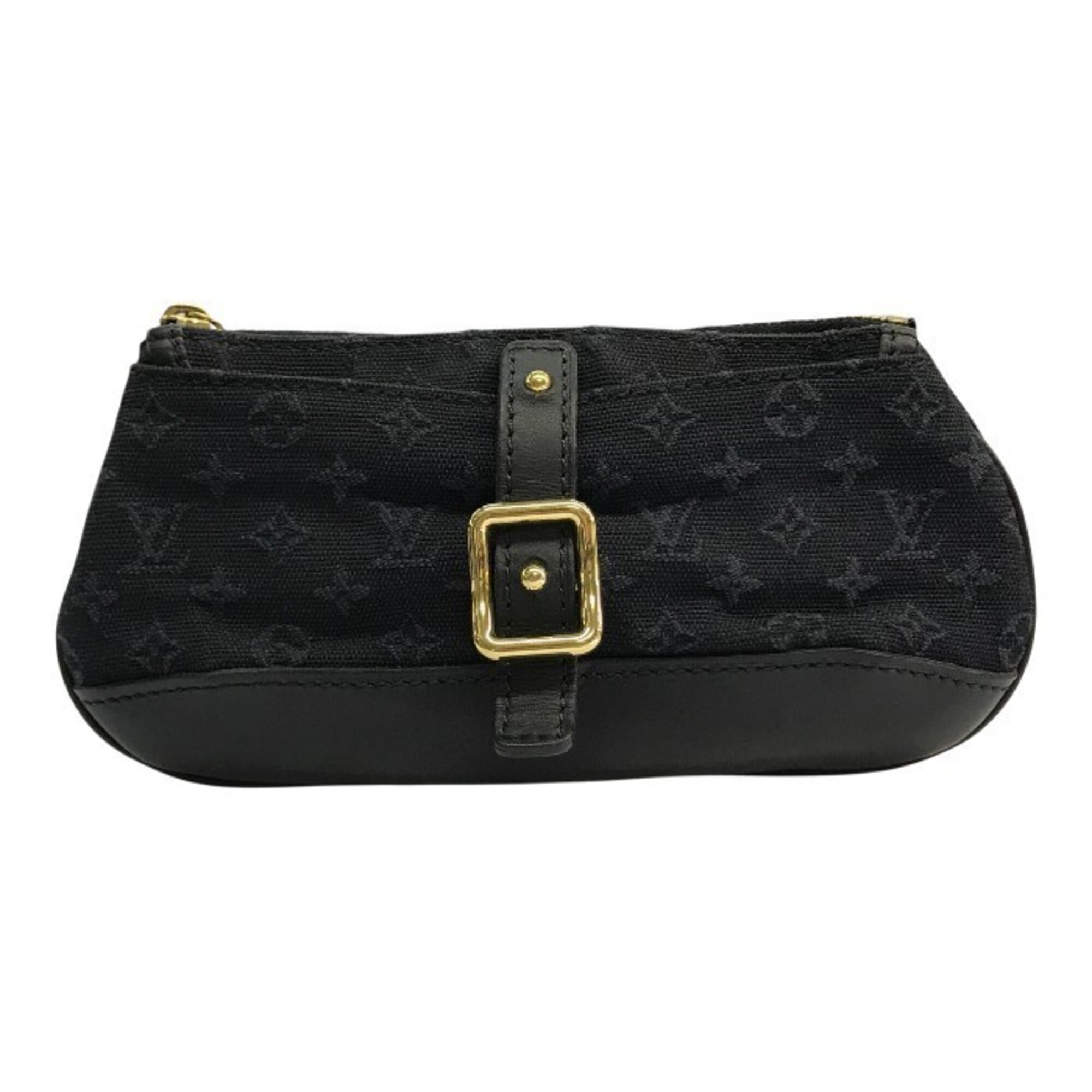 Louis Vuitton Navy Canvas Leather Pouch (Pre-Owned)
