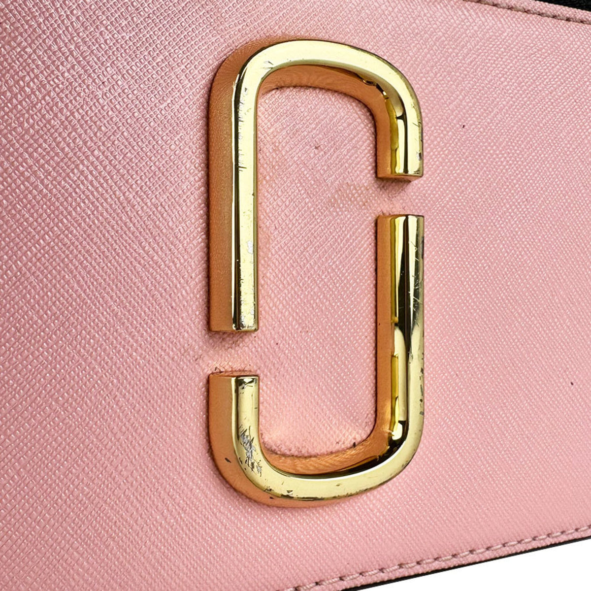 Marc Jacobs Gold Pink Red Color Coated Canvas Shoulder Bag (Pre-Owned)