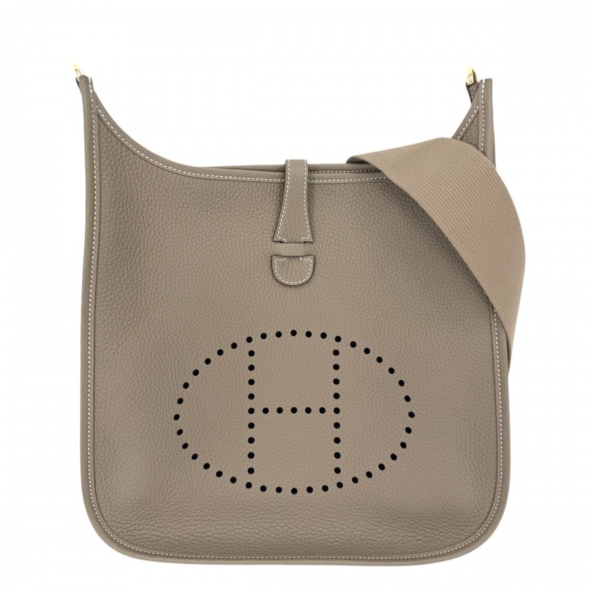 Hermes Brown Leather Shoulder Bag (Pre-Owned)