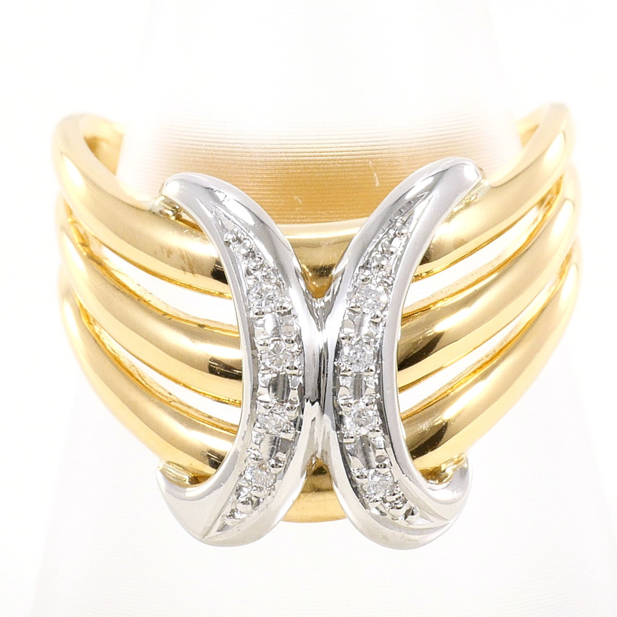 Unbranded Platinum Yellow Gold Yellow Gold (18K) Platinum 900 Band Ring (Pre-Owned)