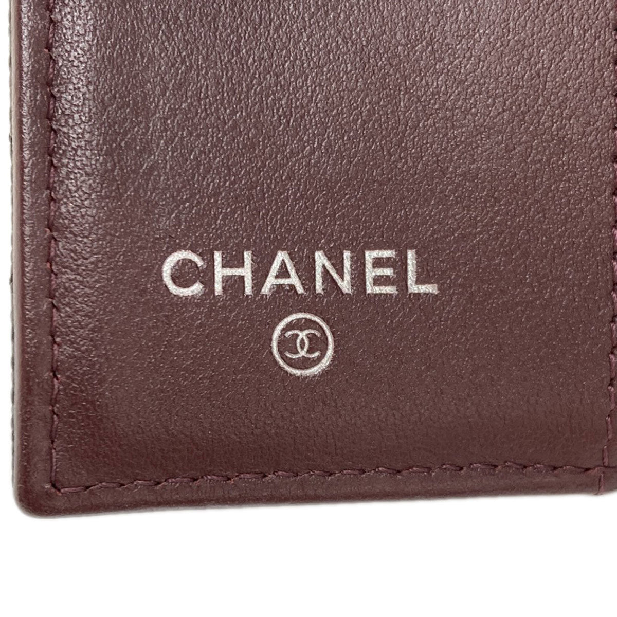Chanel Matelasse Black Leather Wallet (Tri-Fold) (Pre-Owned)