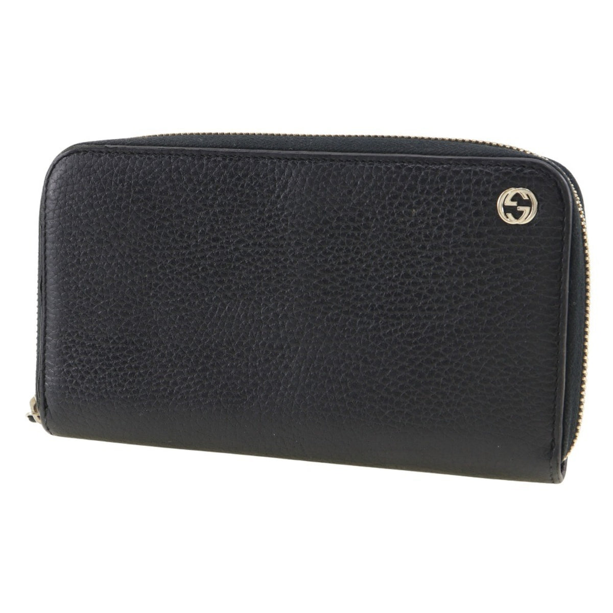 Gucci Black Leather Long Wallet (Bi-Fold) (Pre-Owned)