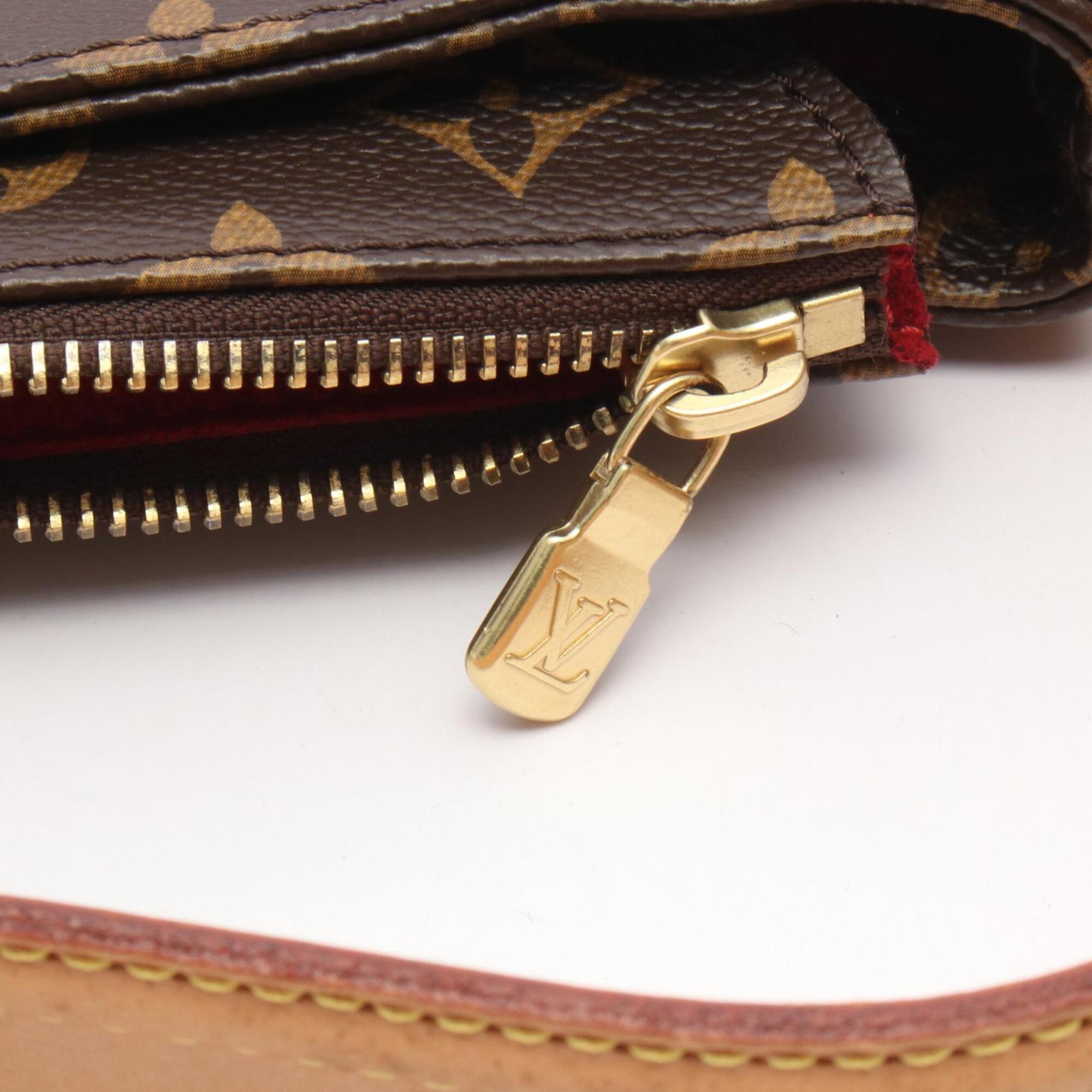 Louis Vuitton Brown Monogram Coated Canvas Handbag Shoulder Bag (Pre-Owned)