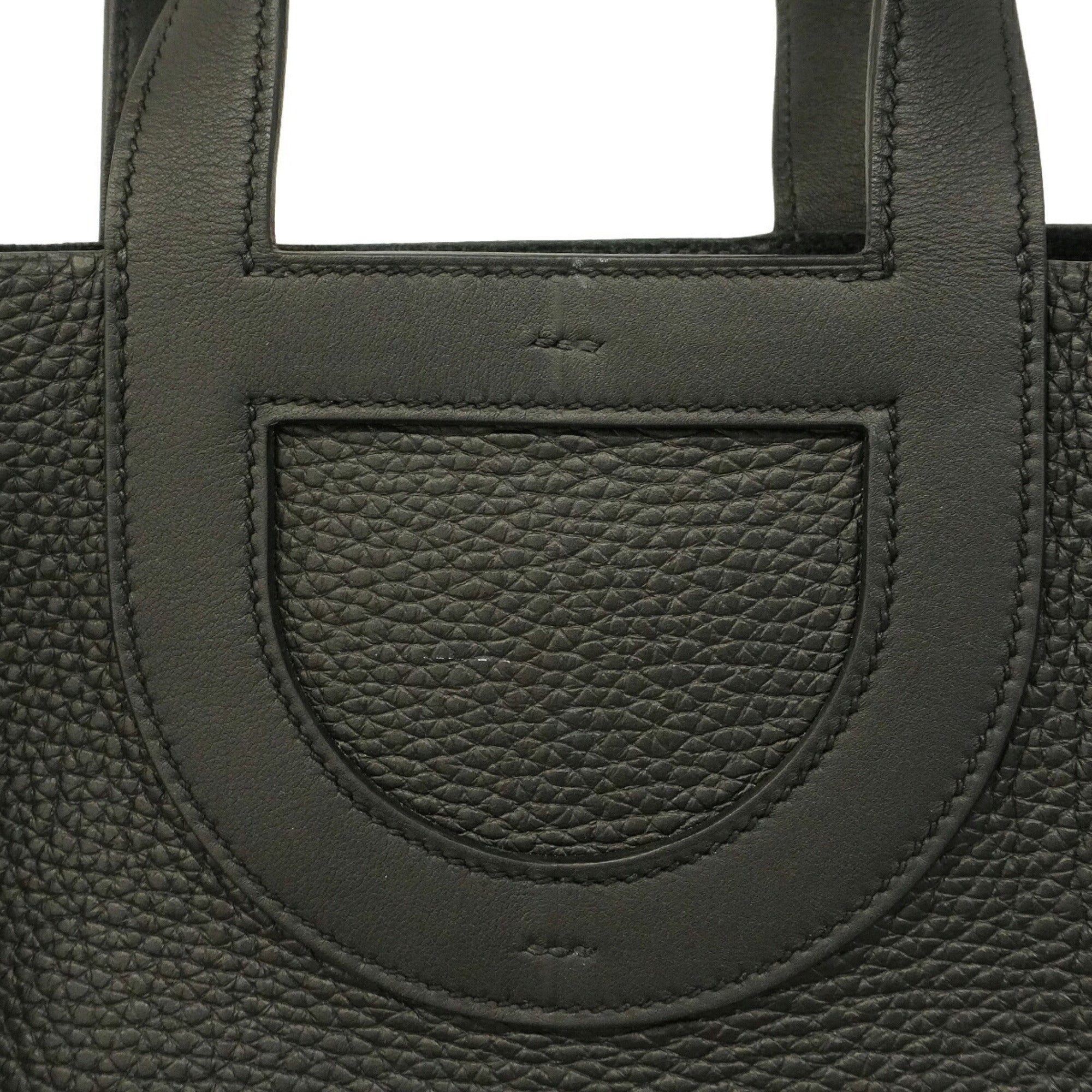 Hermes Black Taurillon Clemence Leather Handbag (Pre-Owned)