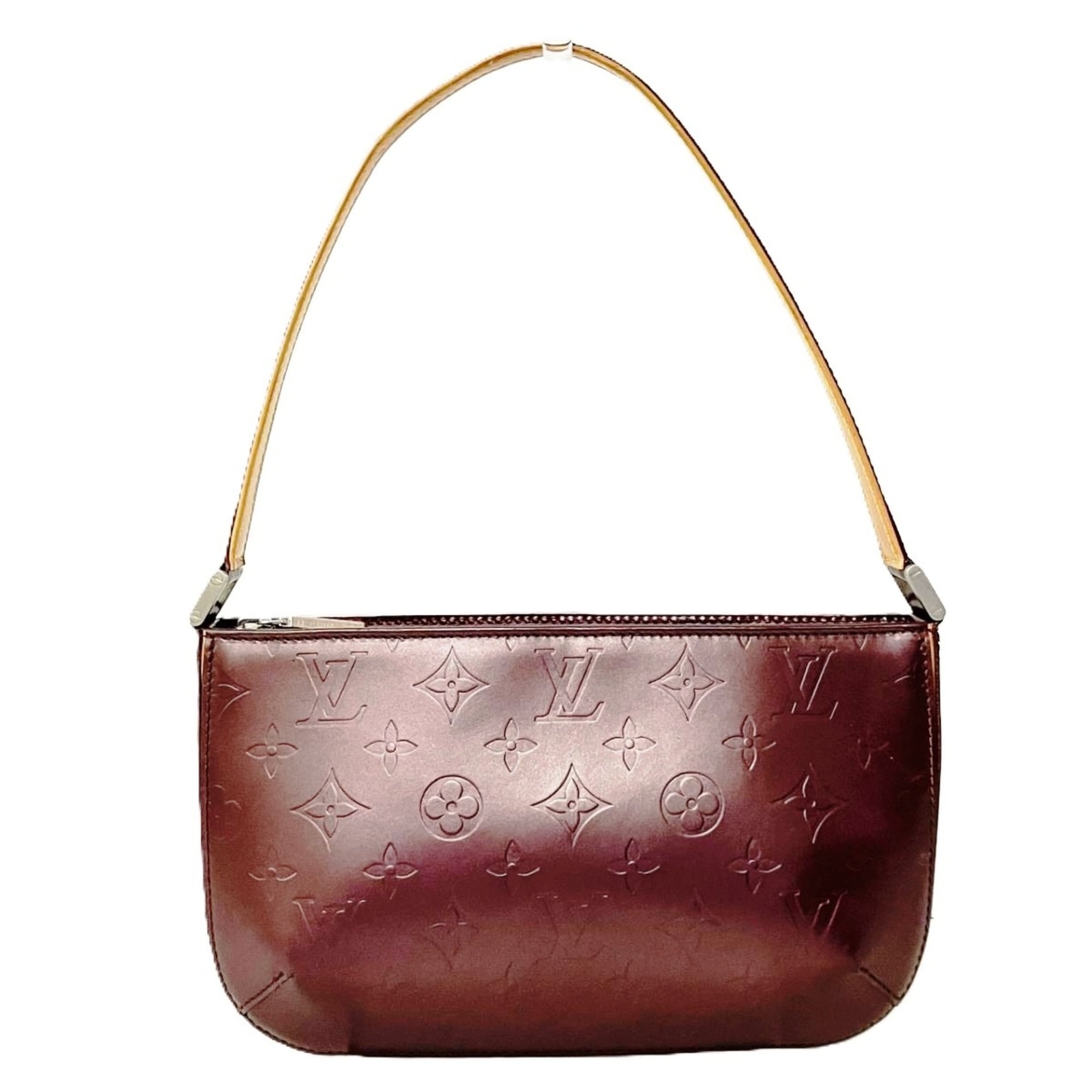Louis Vuitton Monogram Mat Violet Leather Handbag (Pre-Owned)