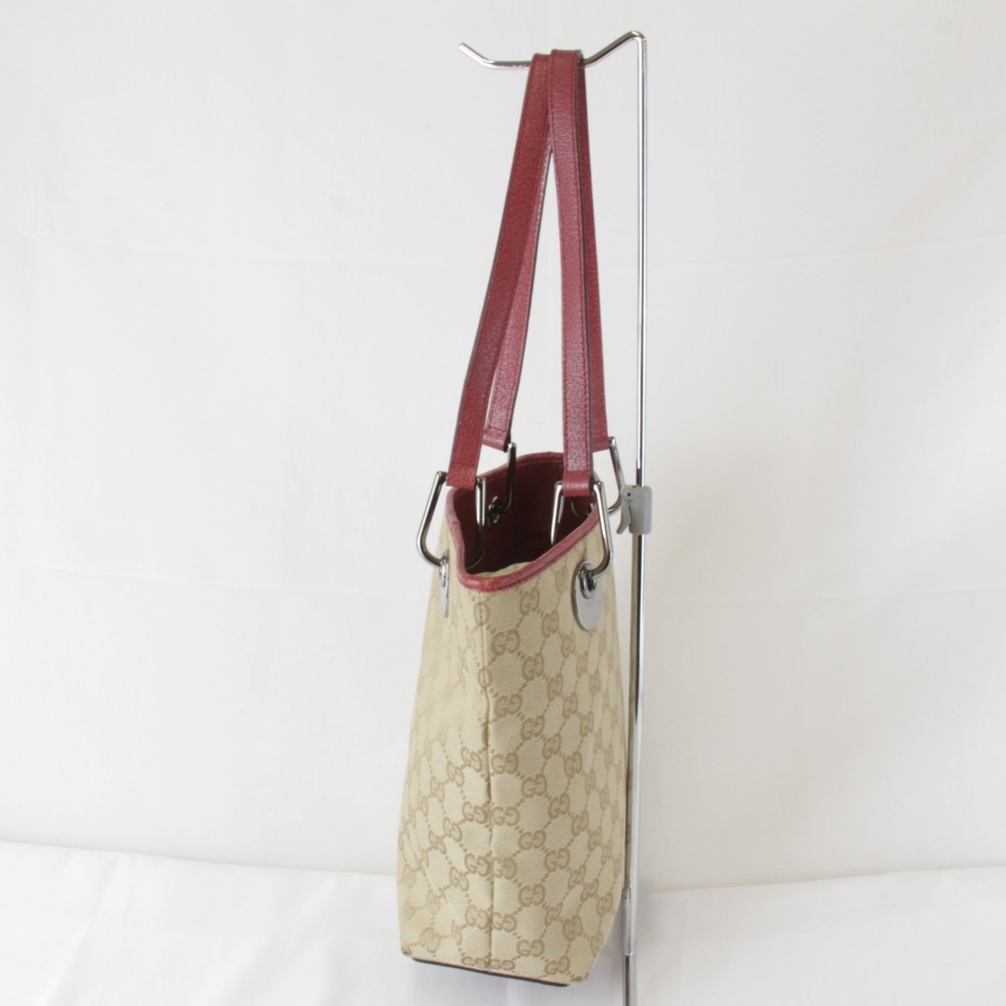 Gucci Beige Gg Canvas Tote Bag (Pre-Owned)