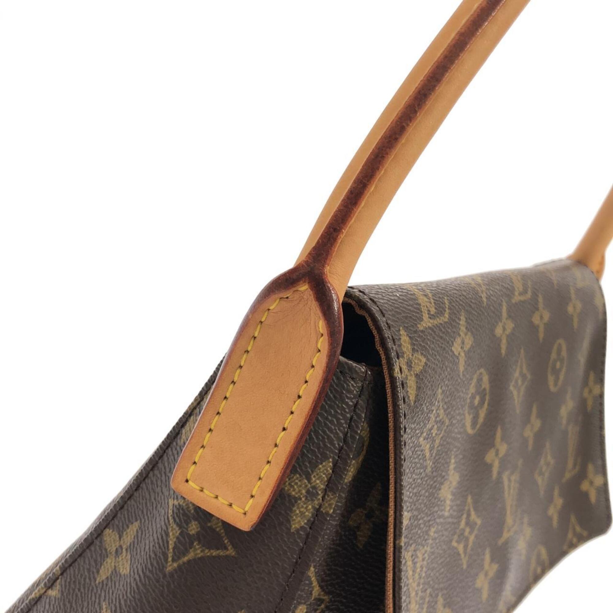 Louis Vuitton Marron Coated Canvas Shoulder Bag (Pre-Owned)
