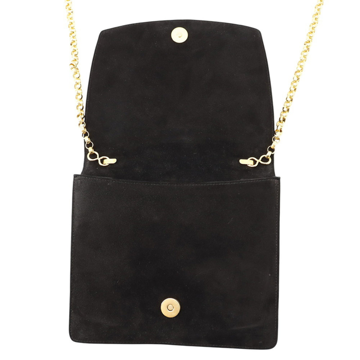 Salvatore Ferragamo Black Suede Shoulder Bag (Pre-Owned)