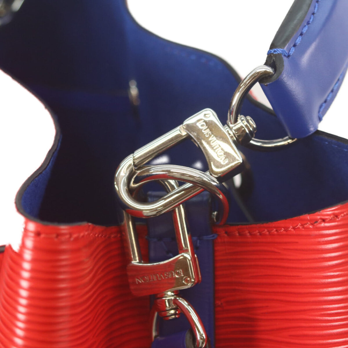 Louis Vuitton Blue Red Color Epi Leather Shoulder Bag (Pre-Owned)