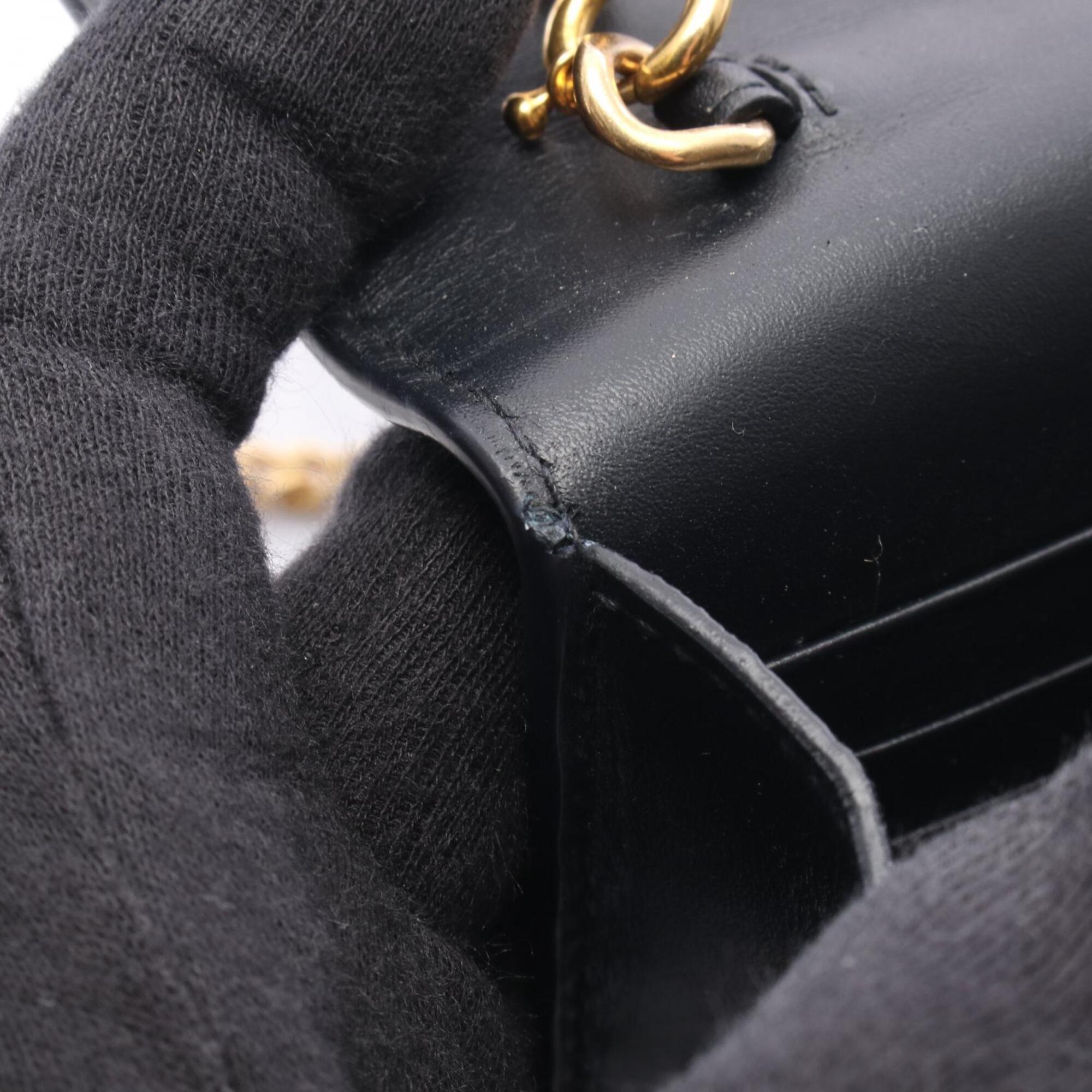 Yves Saint Laurent Black Leather Handbag Shoulder Bag (Pre-Owned)